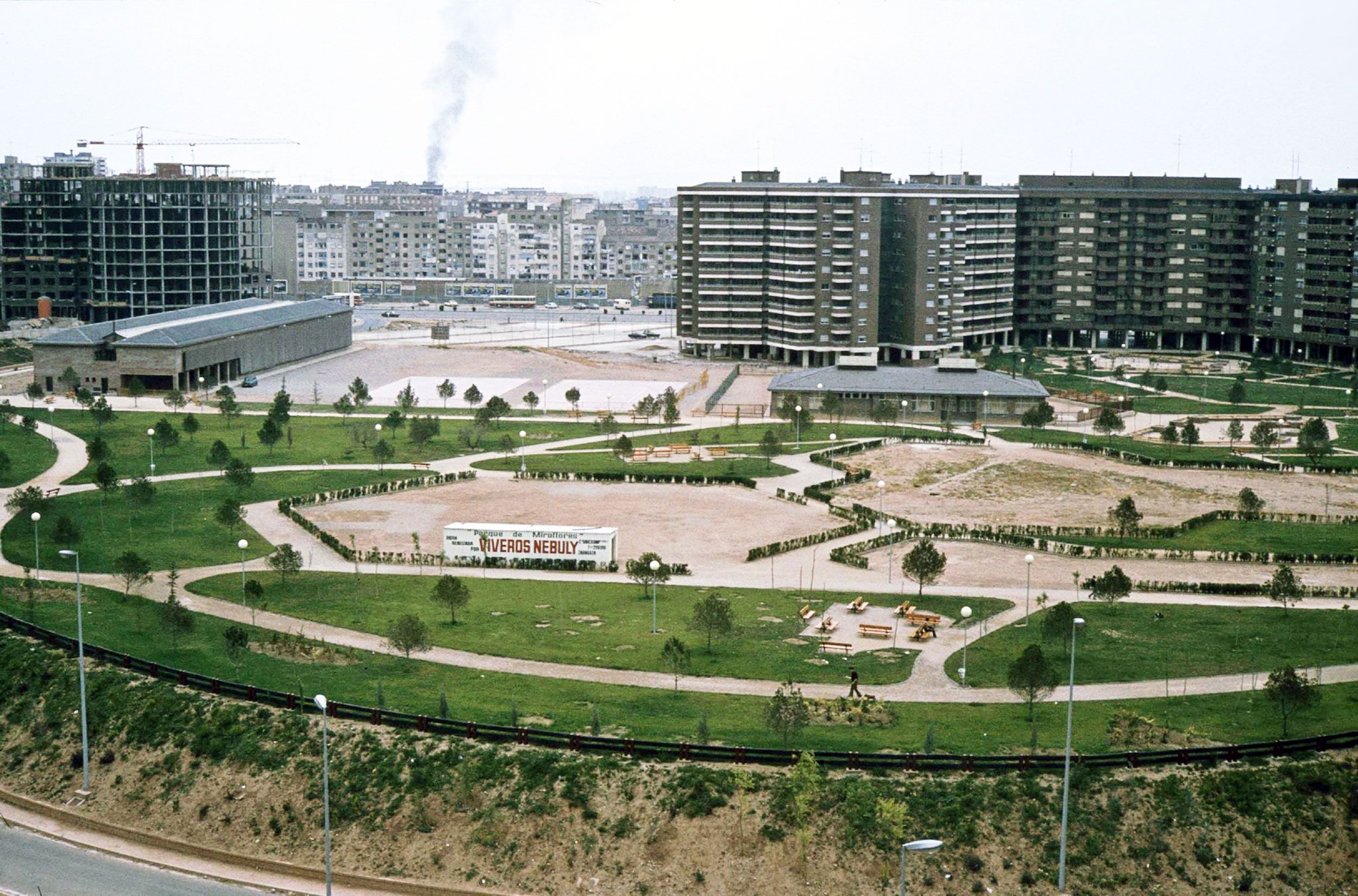El Parque de Miraflores el 1979. L'acusat assegura que aquells anys el terreny que tenia allí es va revaloritzar molt i en vendre'l va fer molts diners.