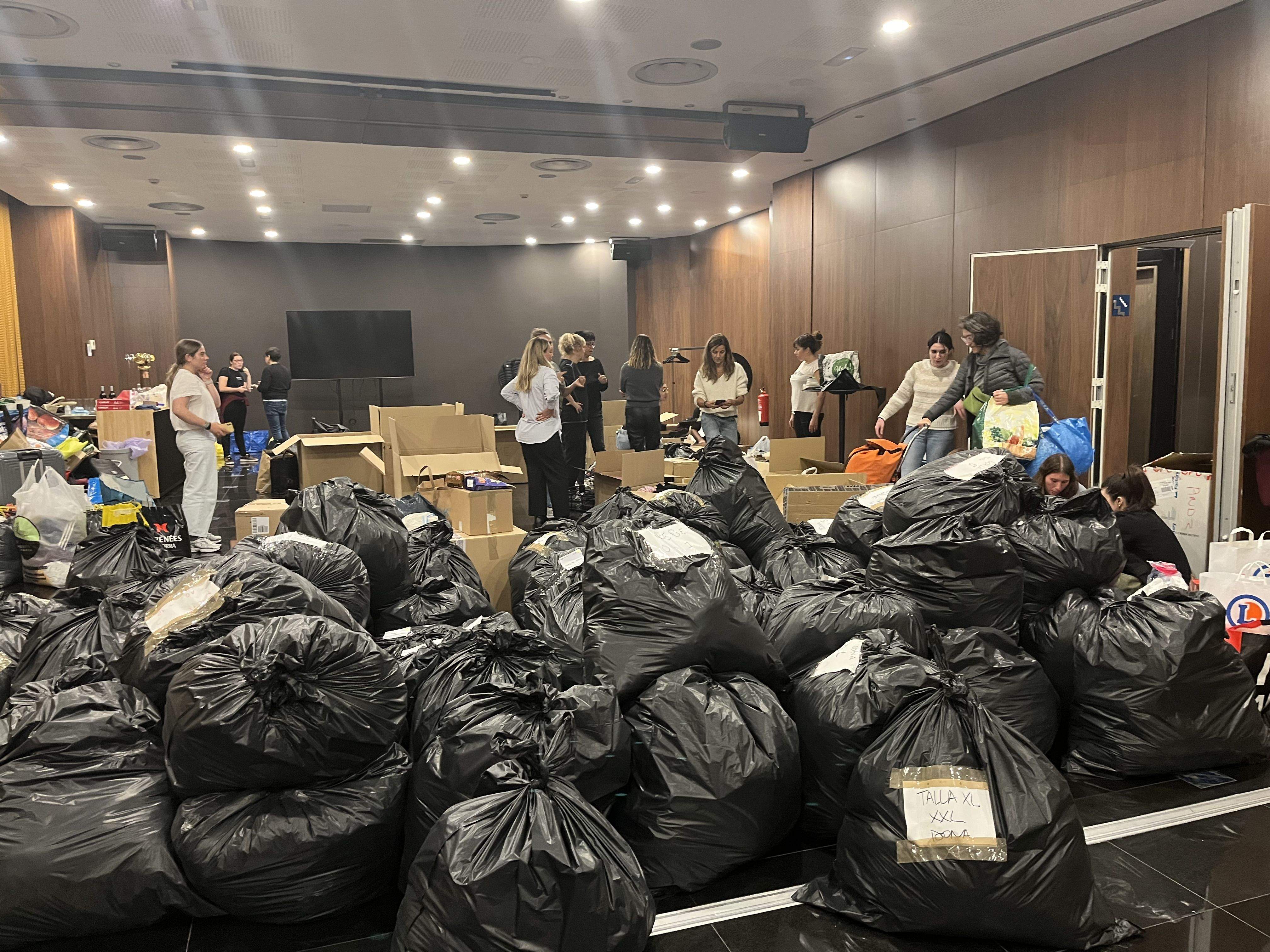 Un dels punts de recollida.