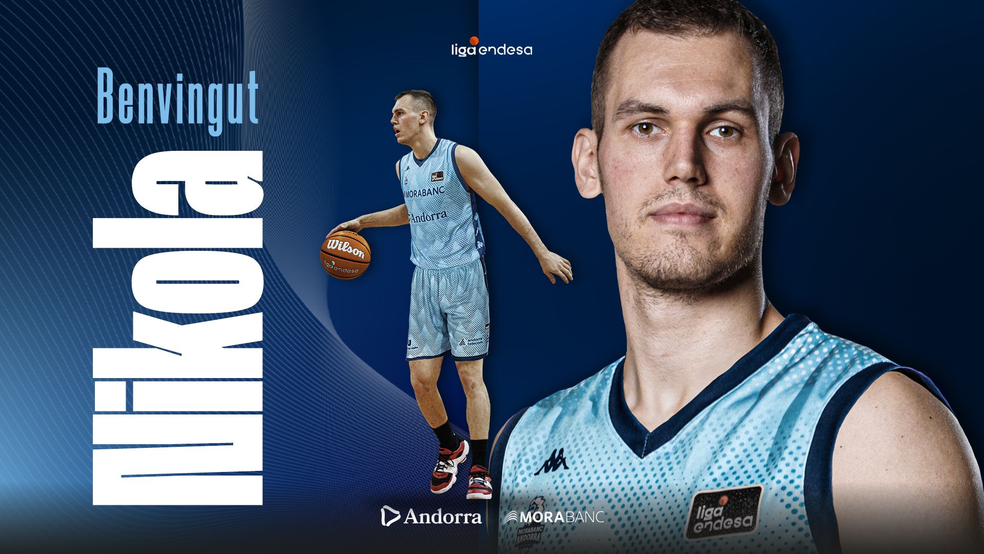 La benvinguda del MoraBanc a Nikola Radicevic.