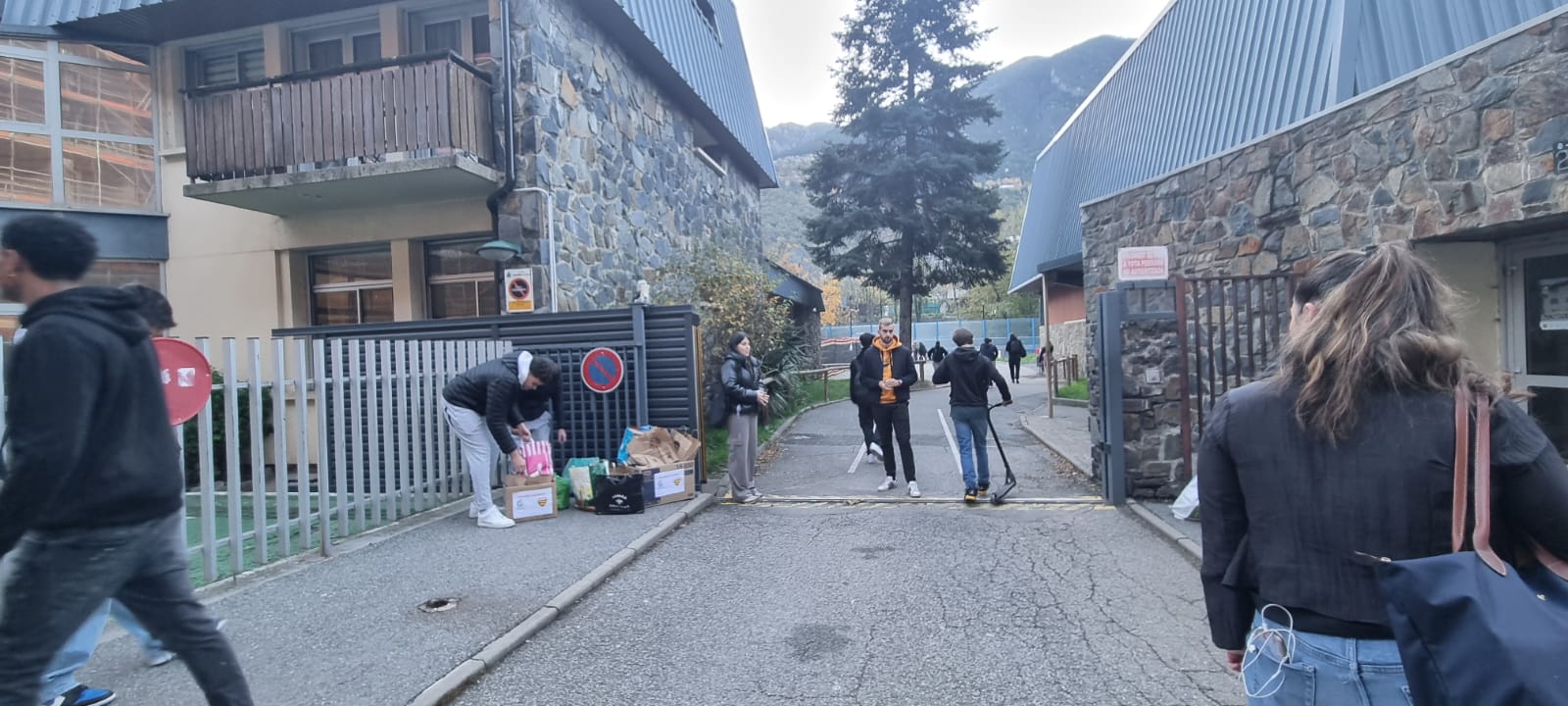 Punt de recollida del Lycée Comte de Foix.
