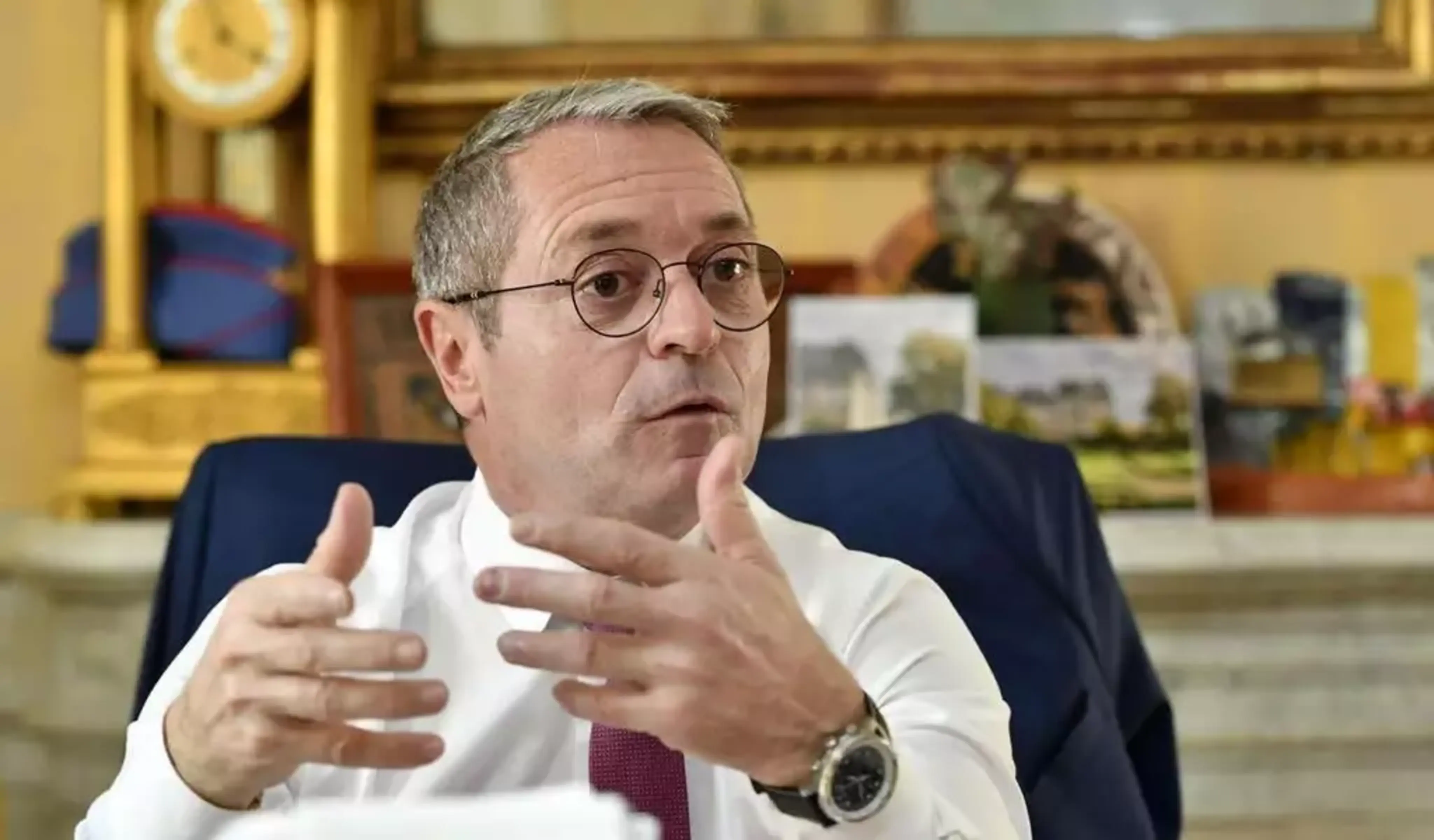 Patrice Faure és el cap del gabinet de Macron des del gener. Patrice Faure és el cap del gabinet de Macron des del gener.