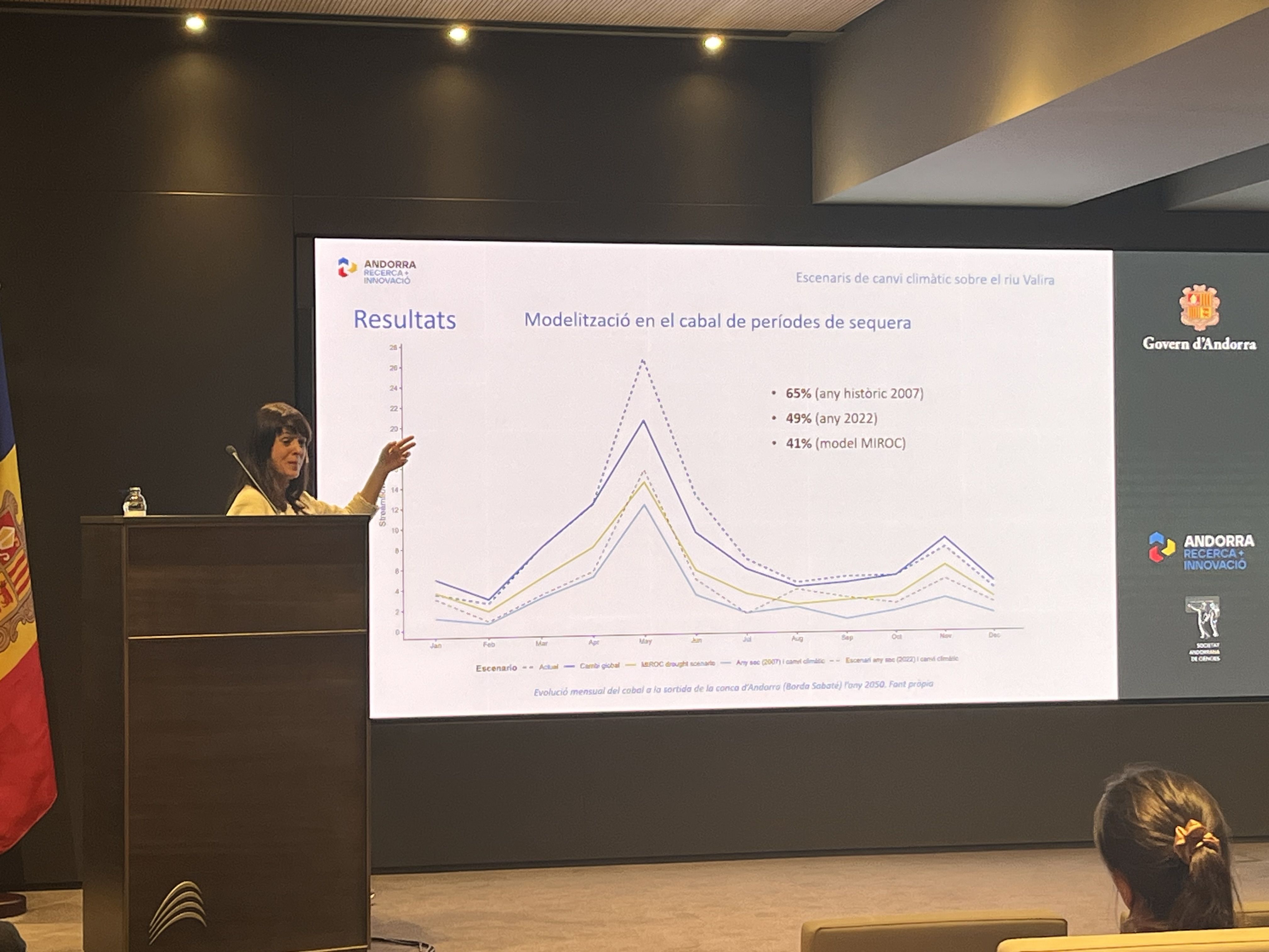 La investigadora d'Andorra Recerca + Innovació i experta en boscos per la Universitat de Lleida, Marta Domènech.