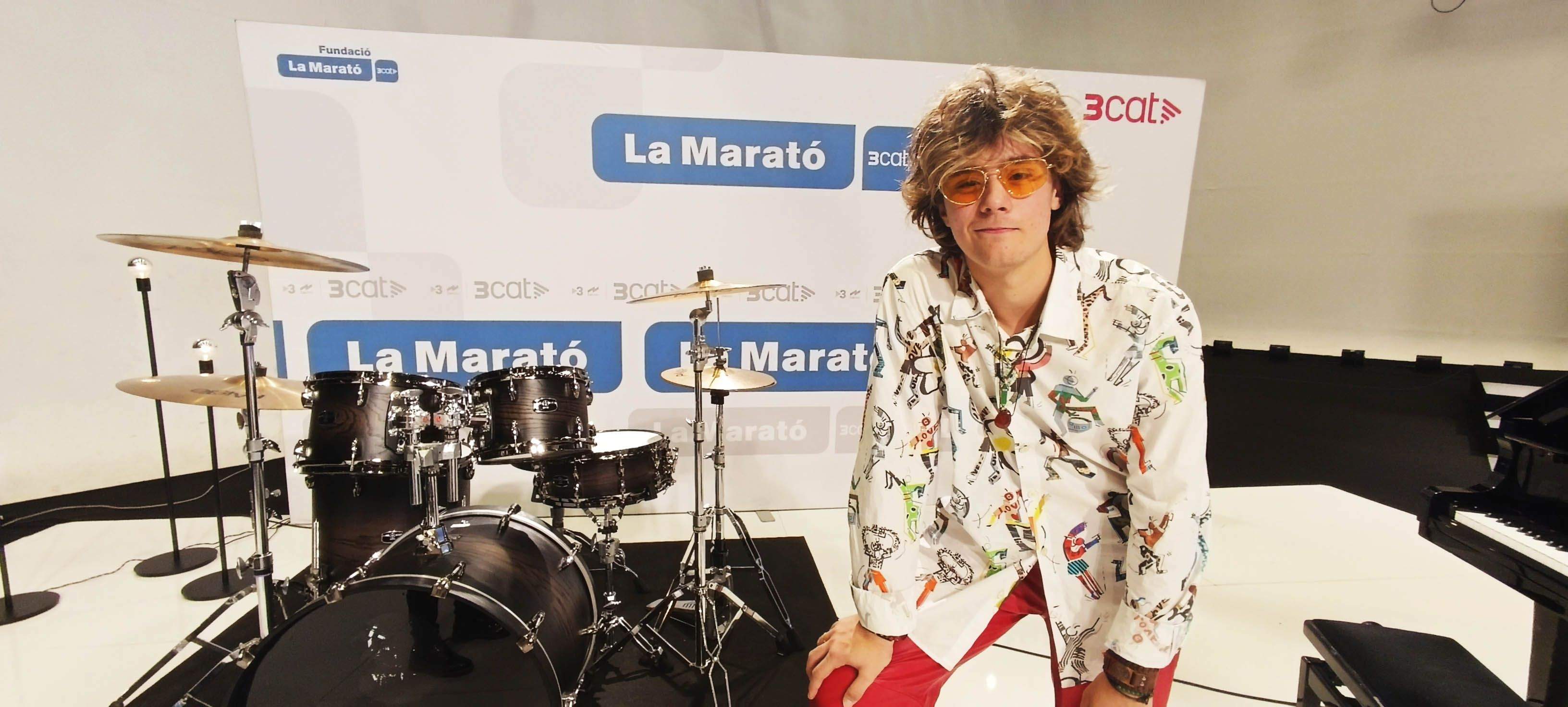 Makuka durant la presentació del disc de La Marató. Makuka durant la presentació del disc de La Marató.