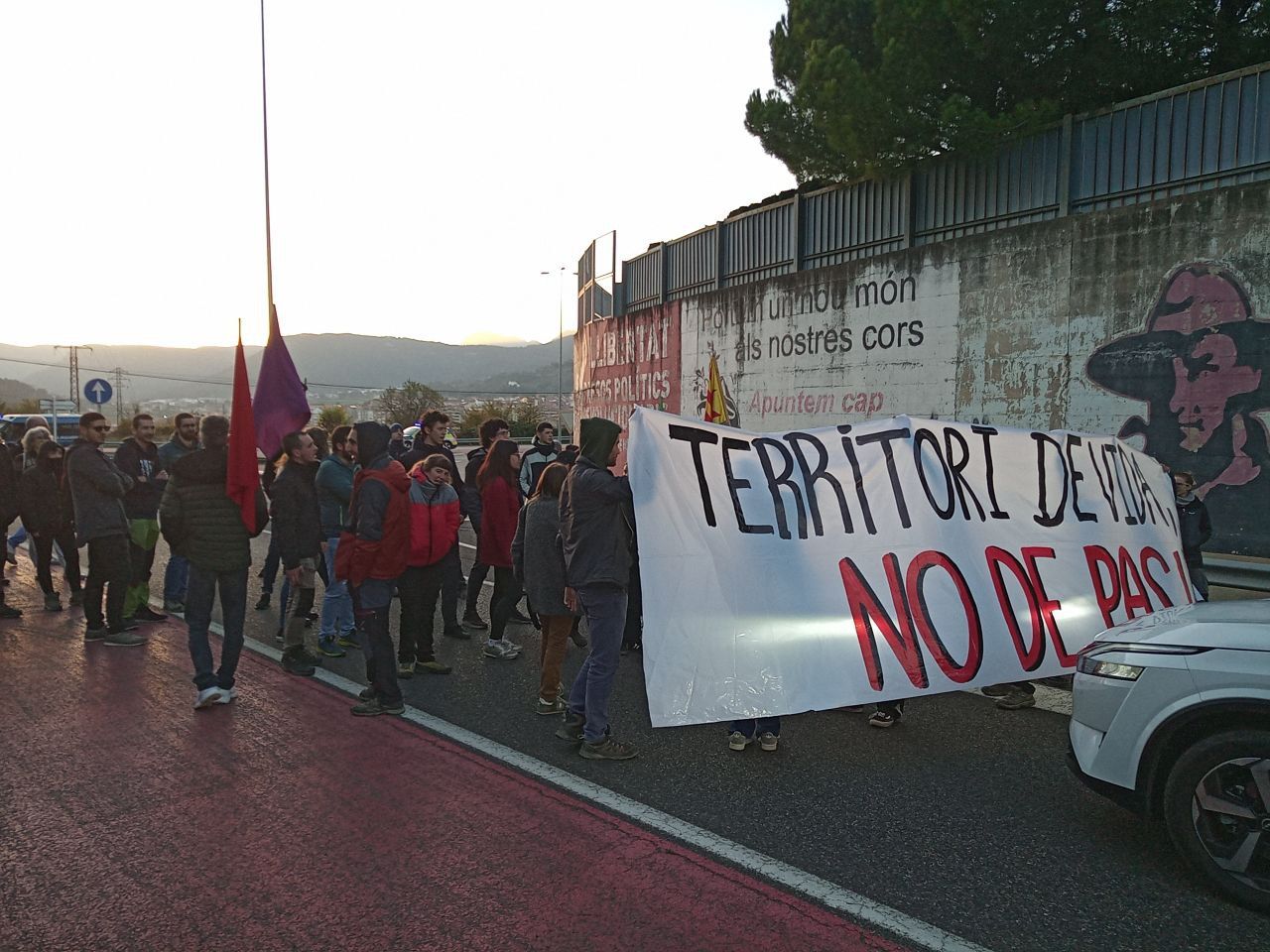 L'inici de la tall de la C-16.