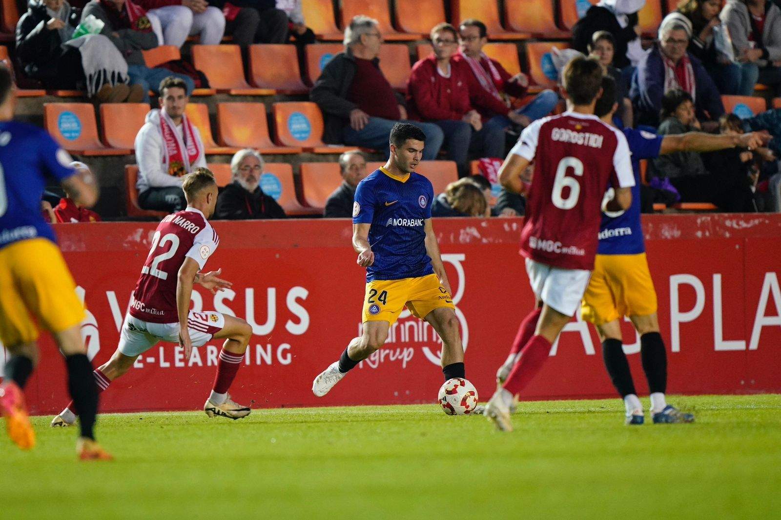Casadesús en el partit contra el Nàstic de la primera volta al Nou Estadi.