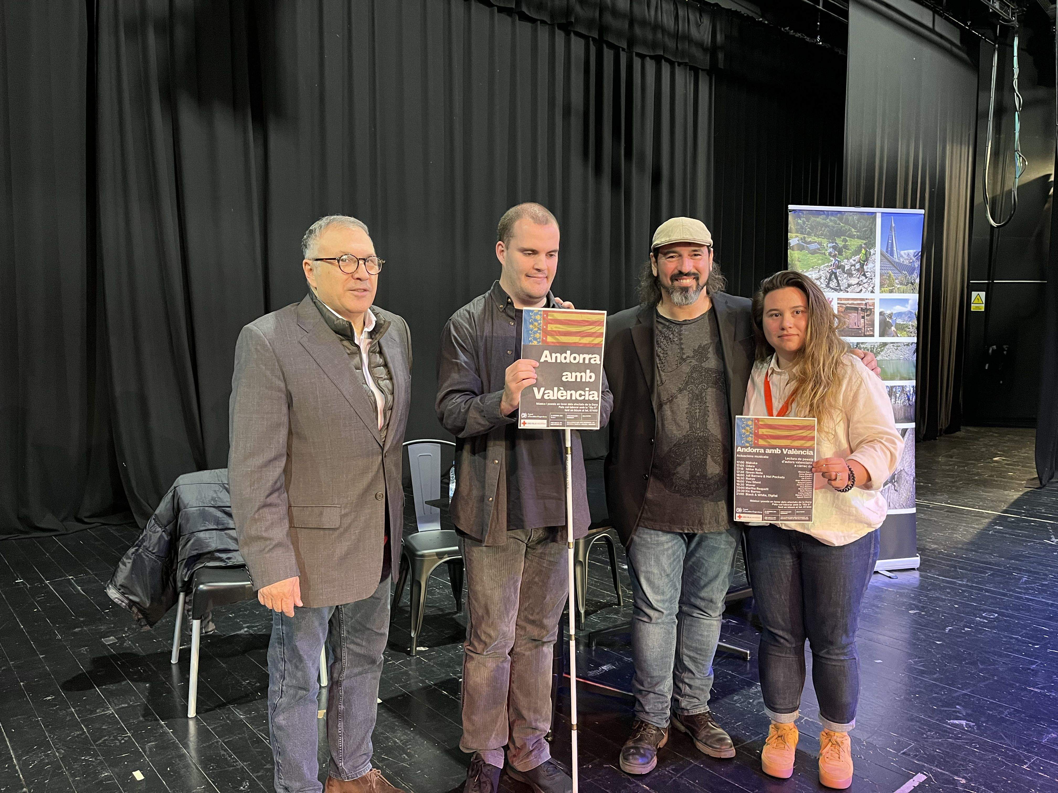 Presentació del concert benèfic 'Andorra amb València'.