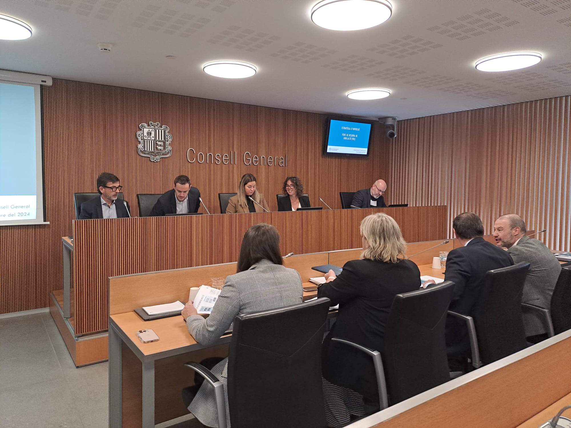 Representants de la CASS i del fons de reserva han comparegut al Consell General.