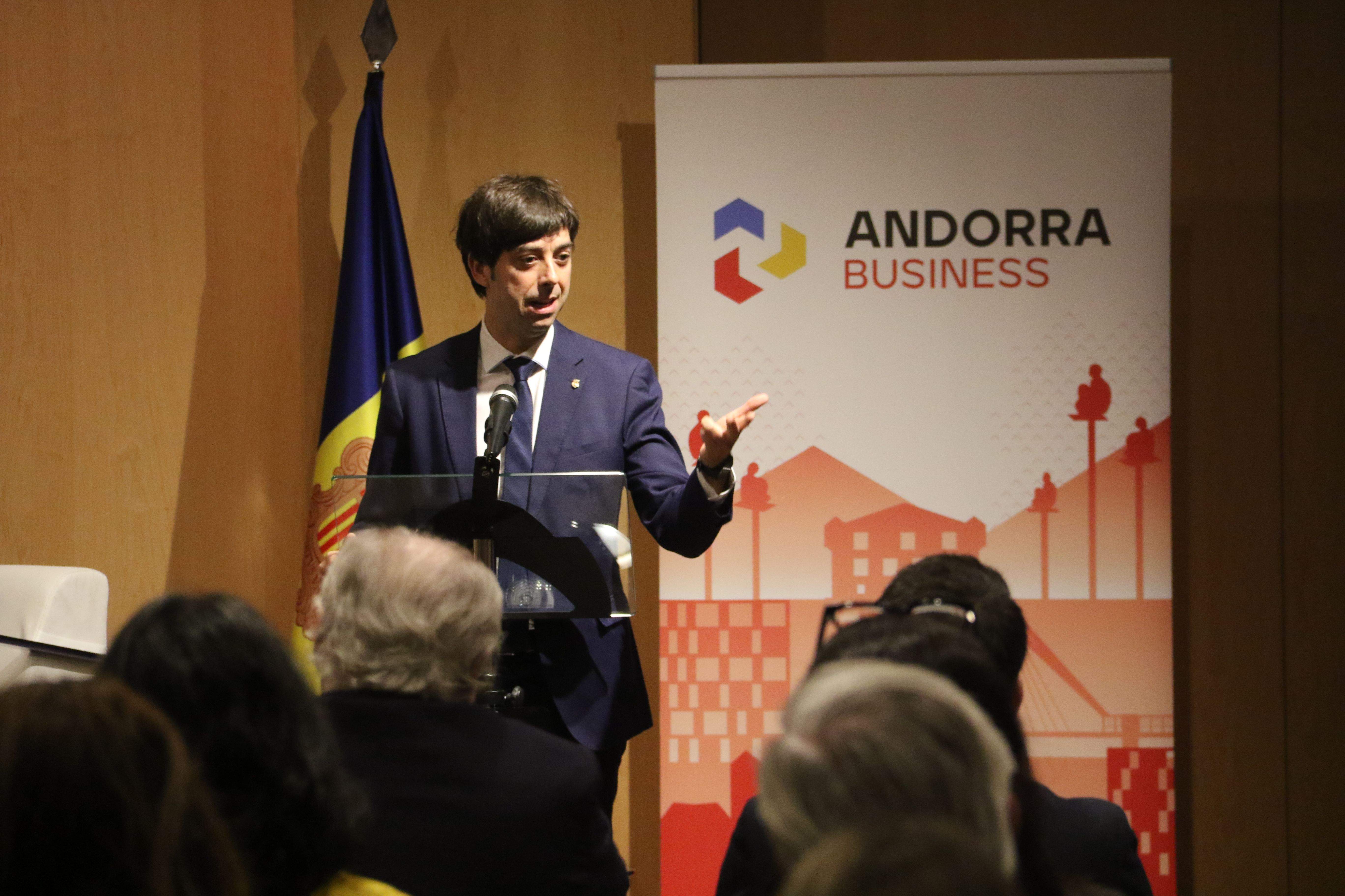 Benvinguda del cònsol d'Andorra la Vella, Sergi González. 