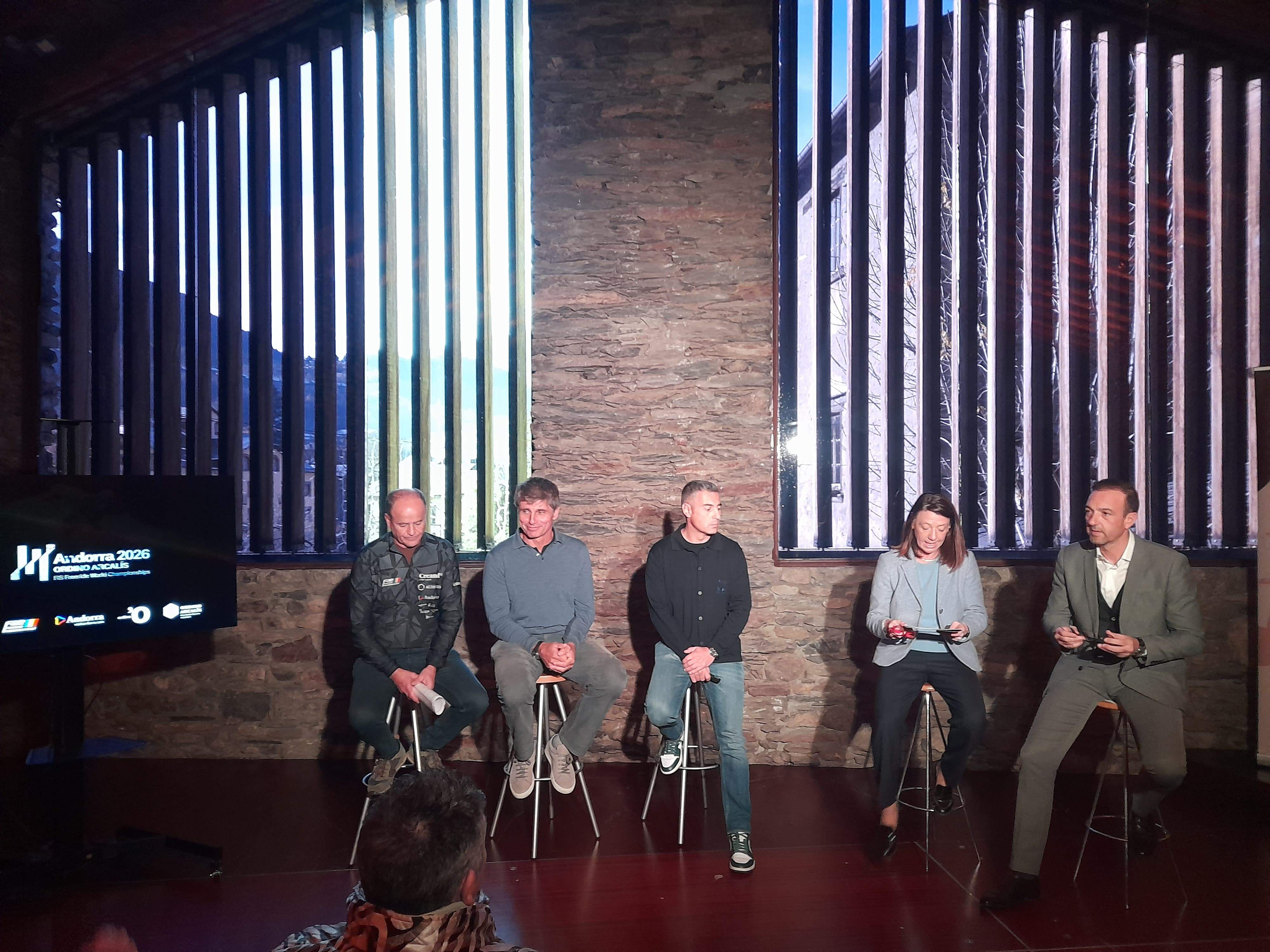 Un moment de la presentació dels Mundials de freeride 2026.