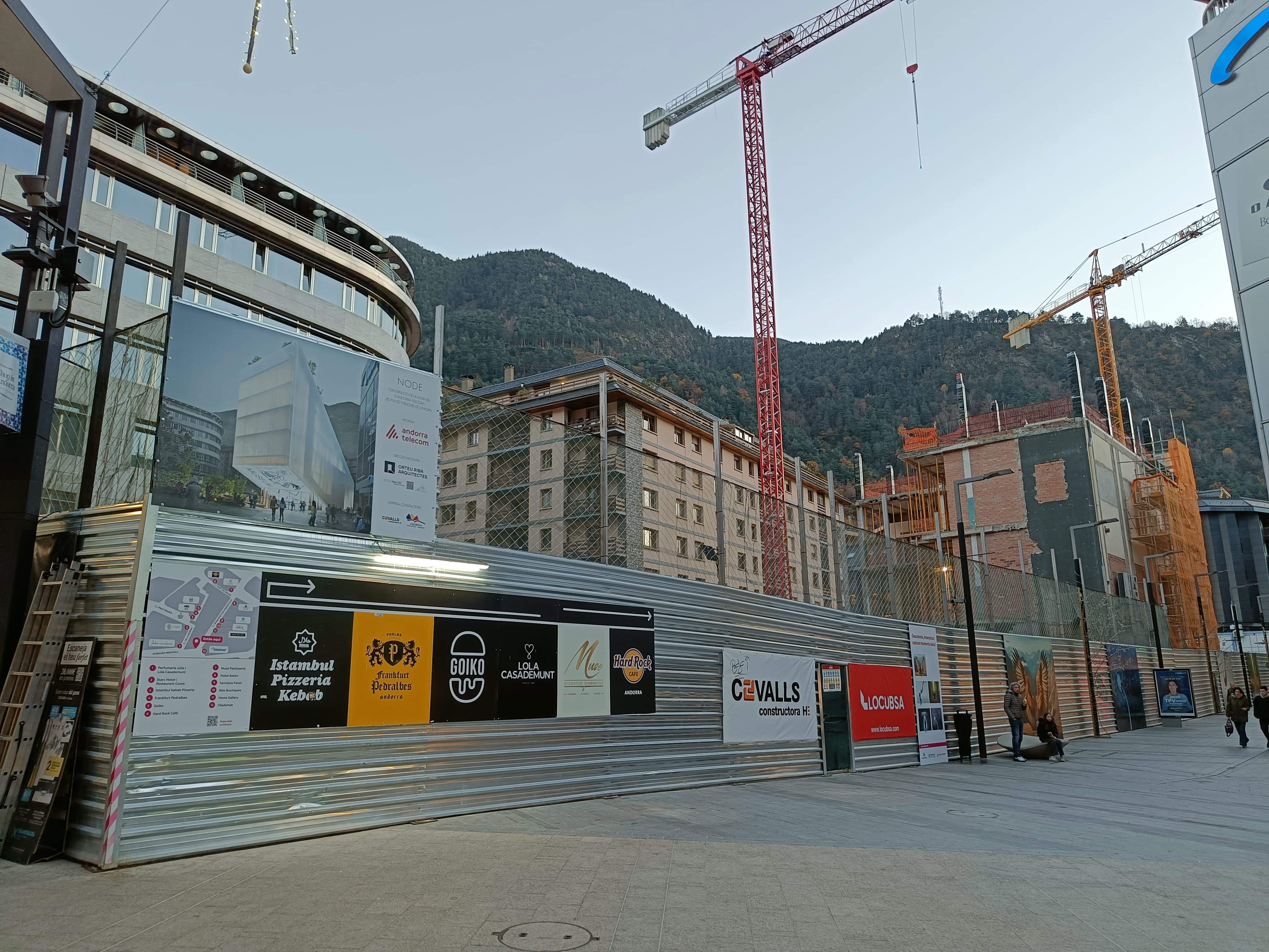 Espai on s'ubicarà el Node, futura seu del museu Thyssen.