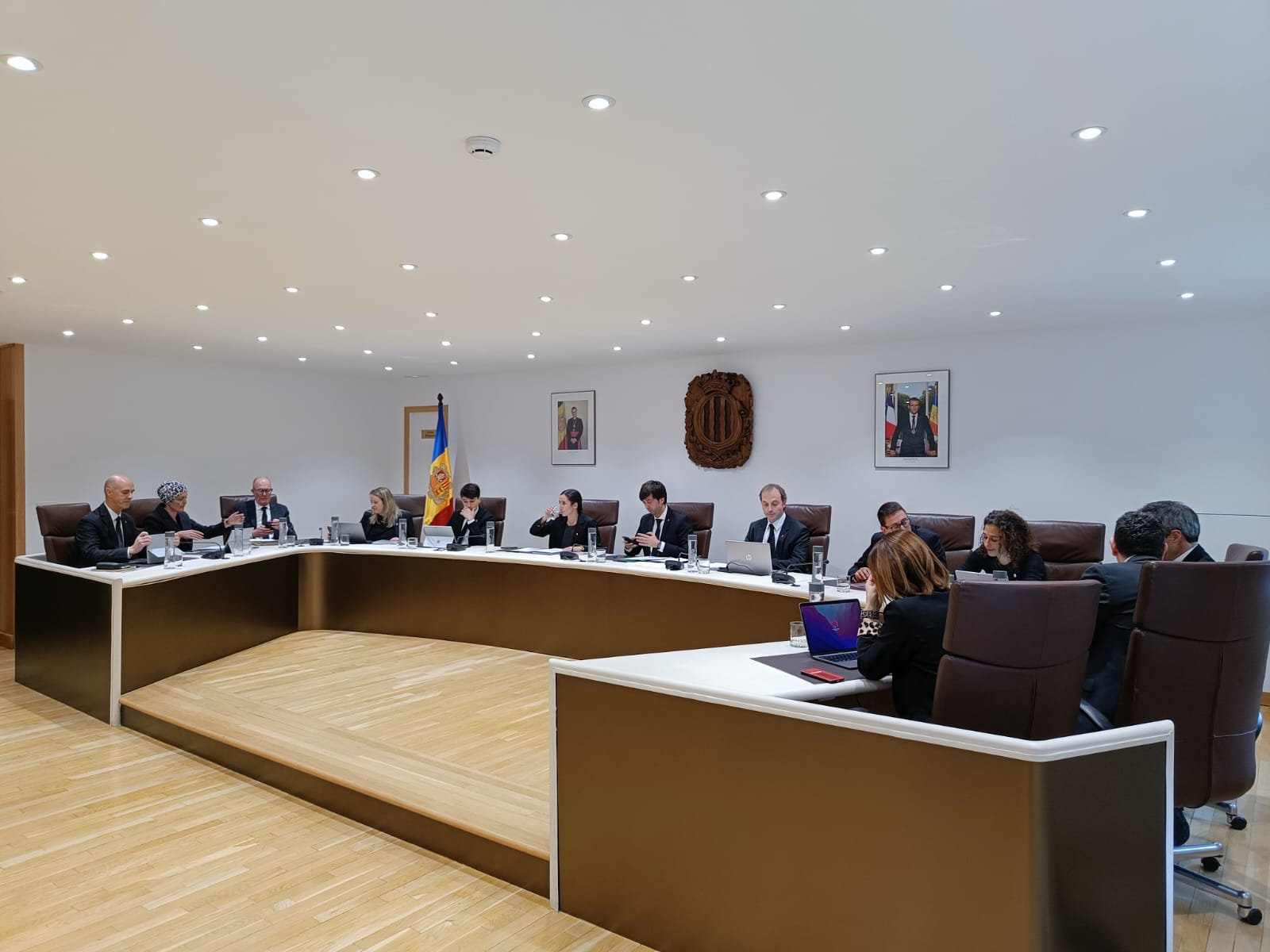 Sessió del consell de comú d'Andorra la Vella.