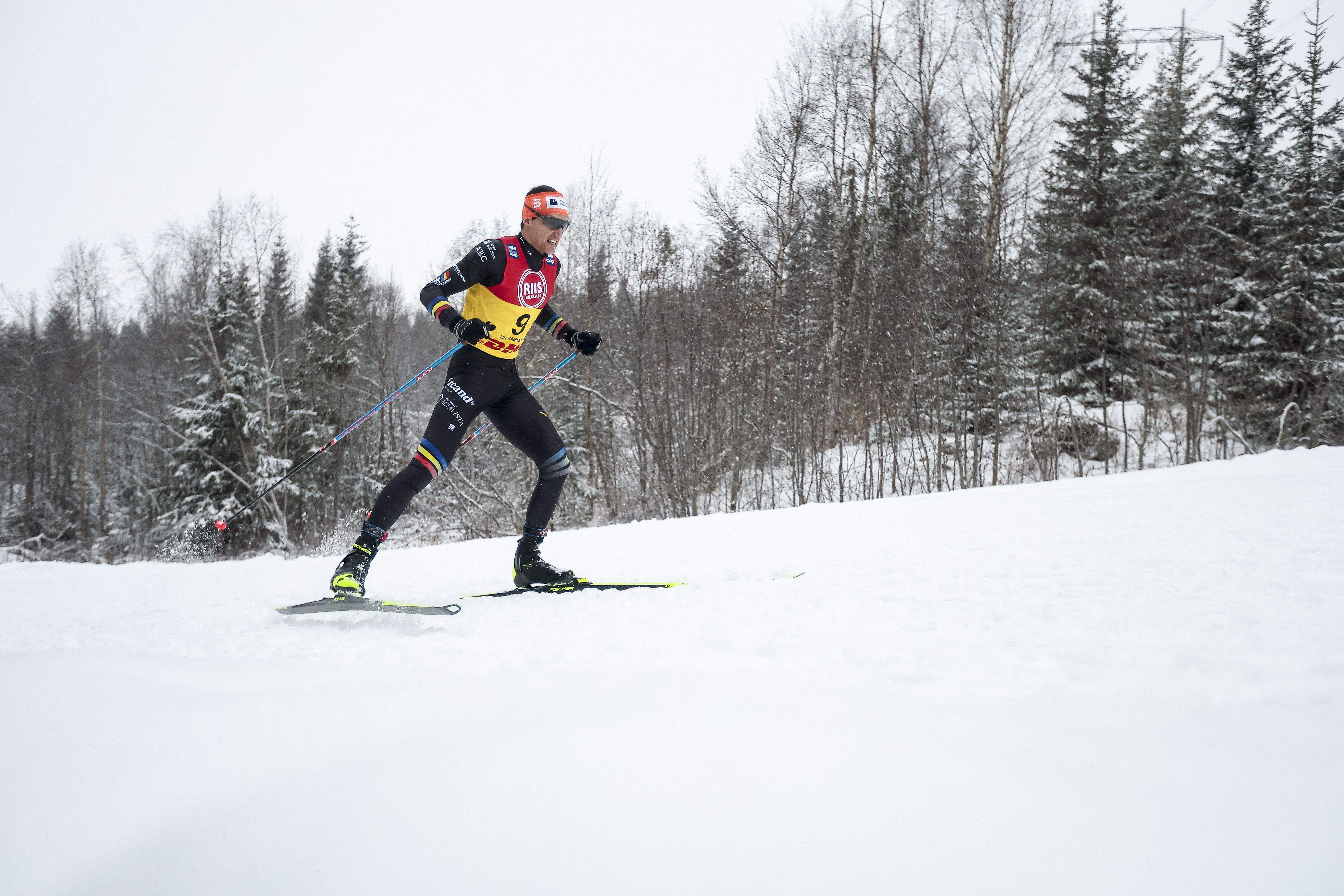 Irineu Esteve, als 10km individuals en lliure de la WC de Lillehammer.