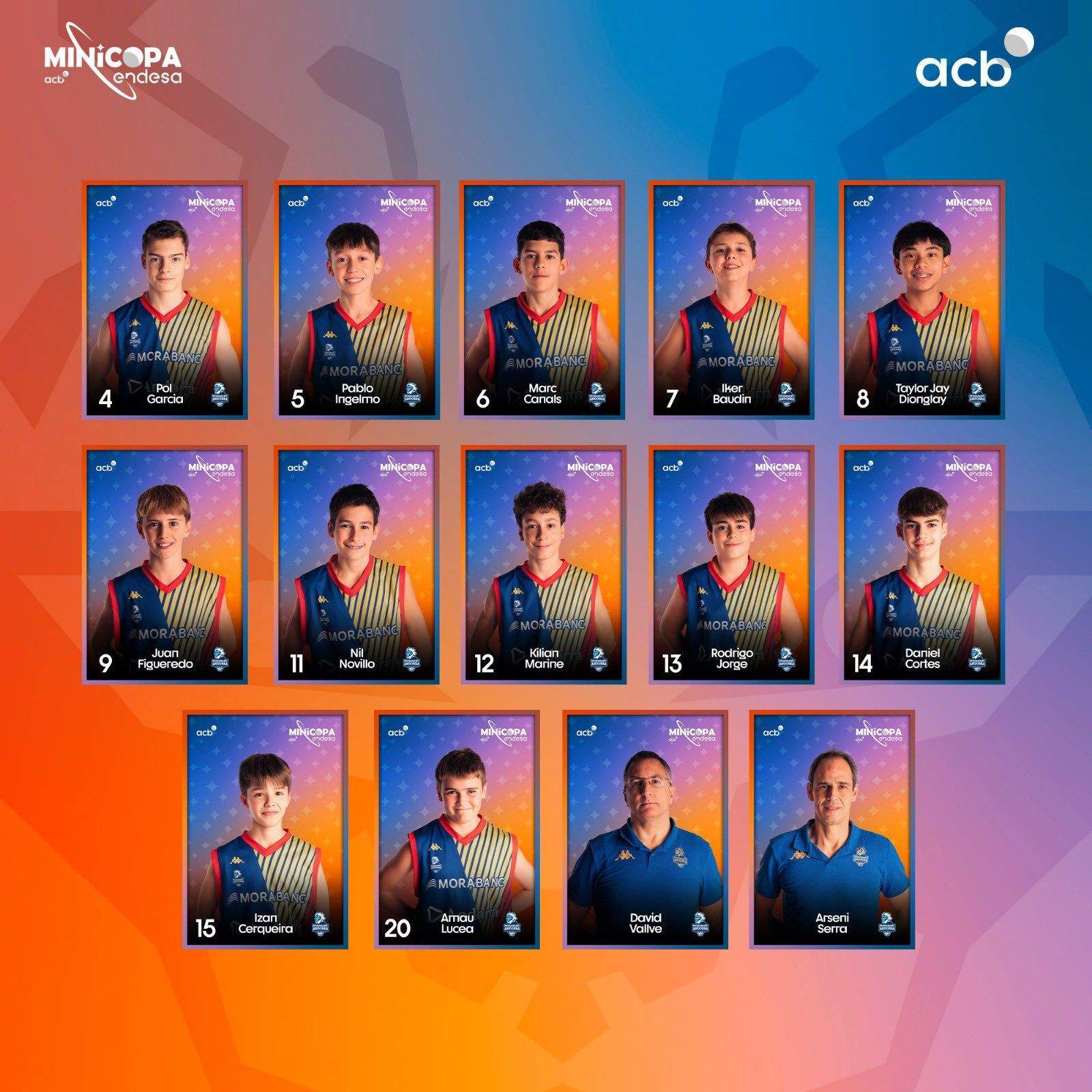 Aquests han estat els dotze afortunats de participar en la Minicopa Endesa. Aquests han estat els dotze afortunats de participar en la Minicopa Endesa.