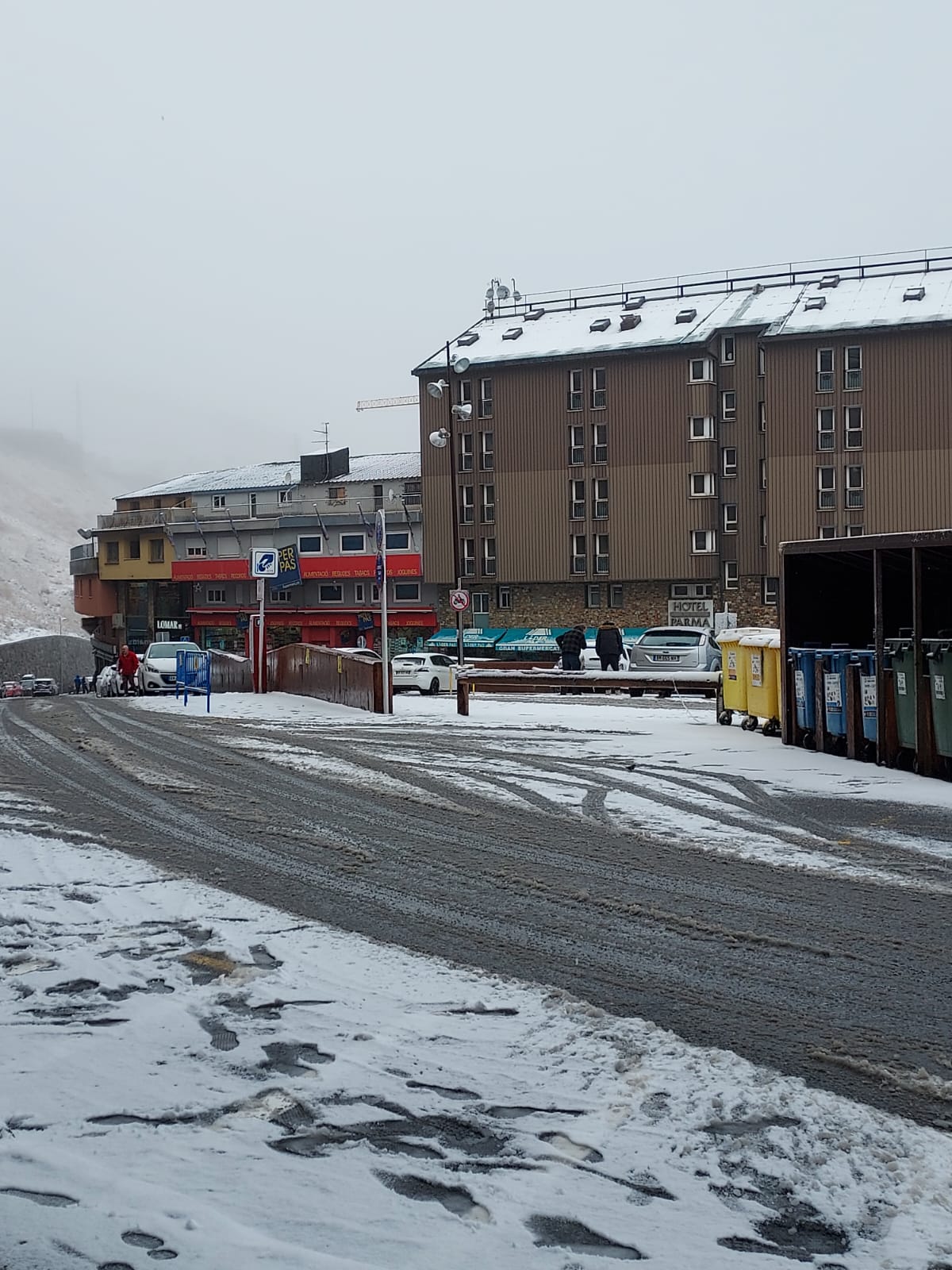 El Pas de la Casa a primera hora d'aquest tarda de dissabte.