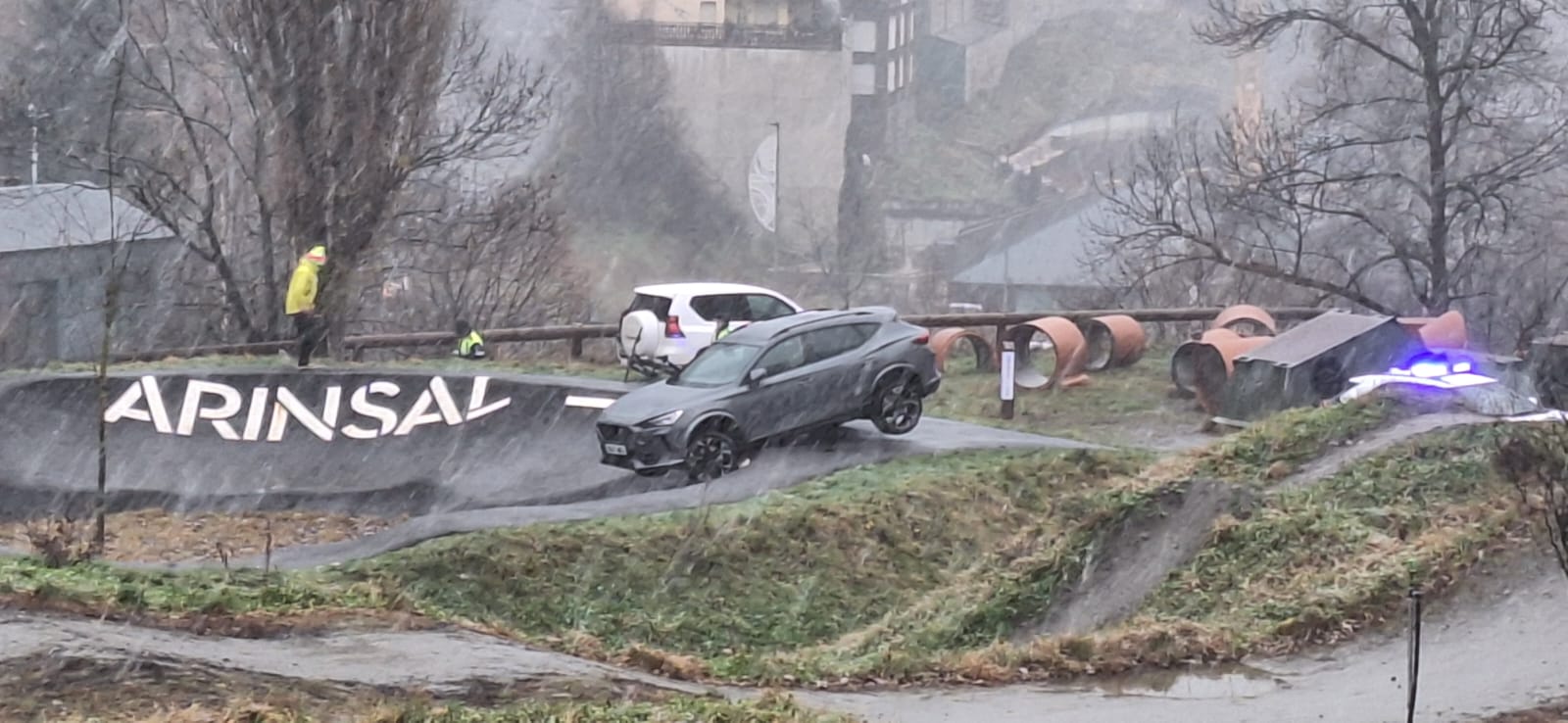El vehicle que ha protagonitzat l'ensurt.