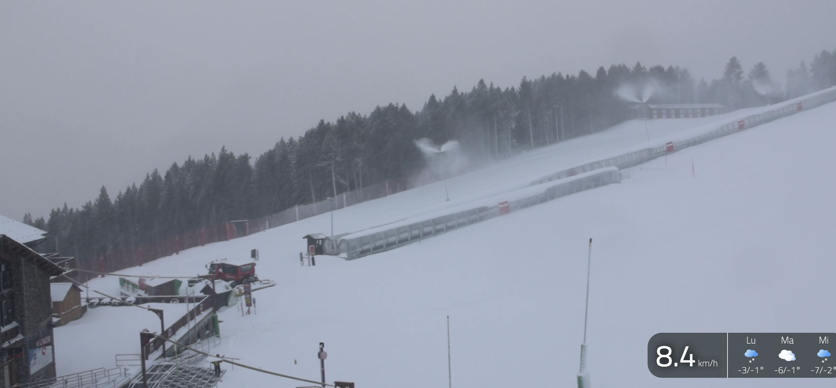 Nevada abundant a la Caubella de Pal.