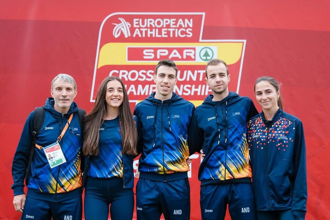 L'equip andorrà que ha participat a l'Europeu de cros d'Antalya (Turquia).