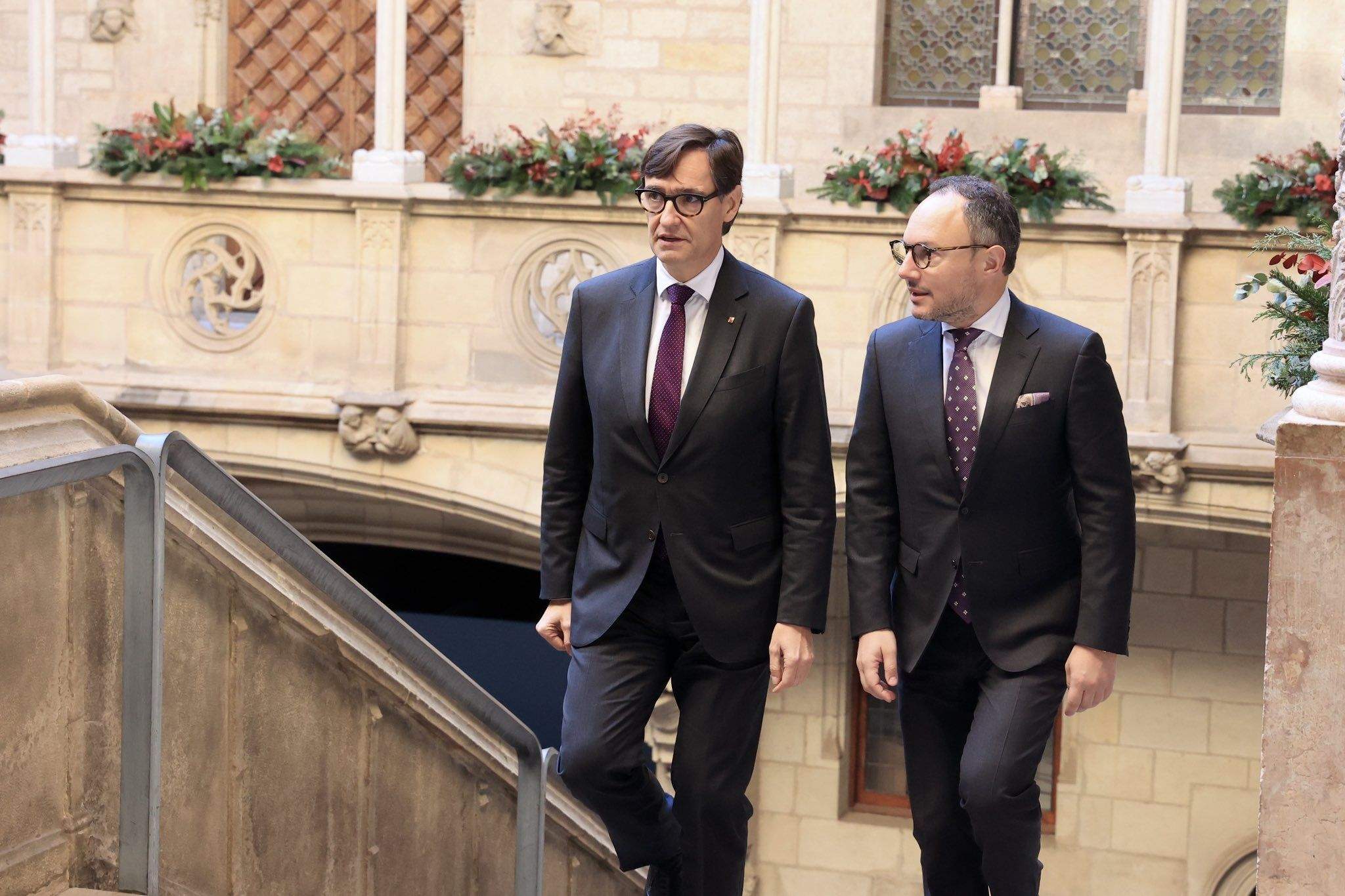 Illa i Espot al Palau de la Generalitat.