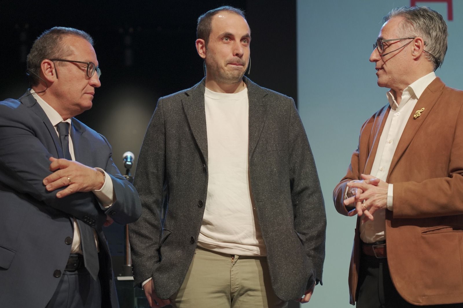 Joan Carles Rodríguez Miñana, Albert Gomà i Ramon Tremosa debat UE col·legi economistes