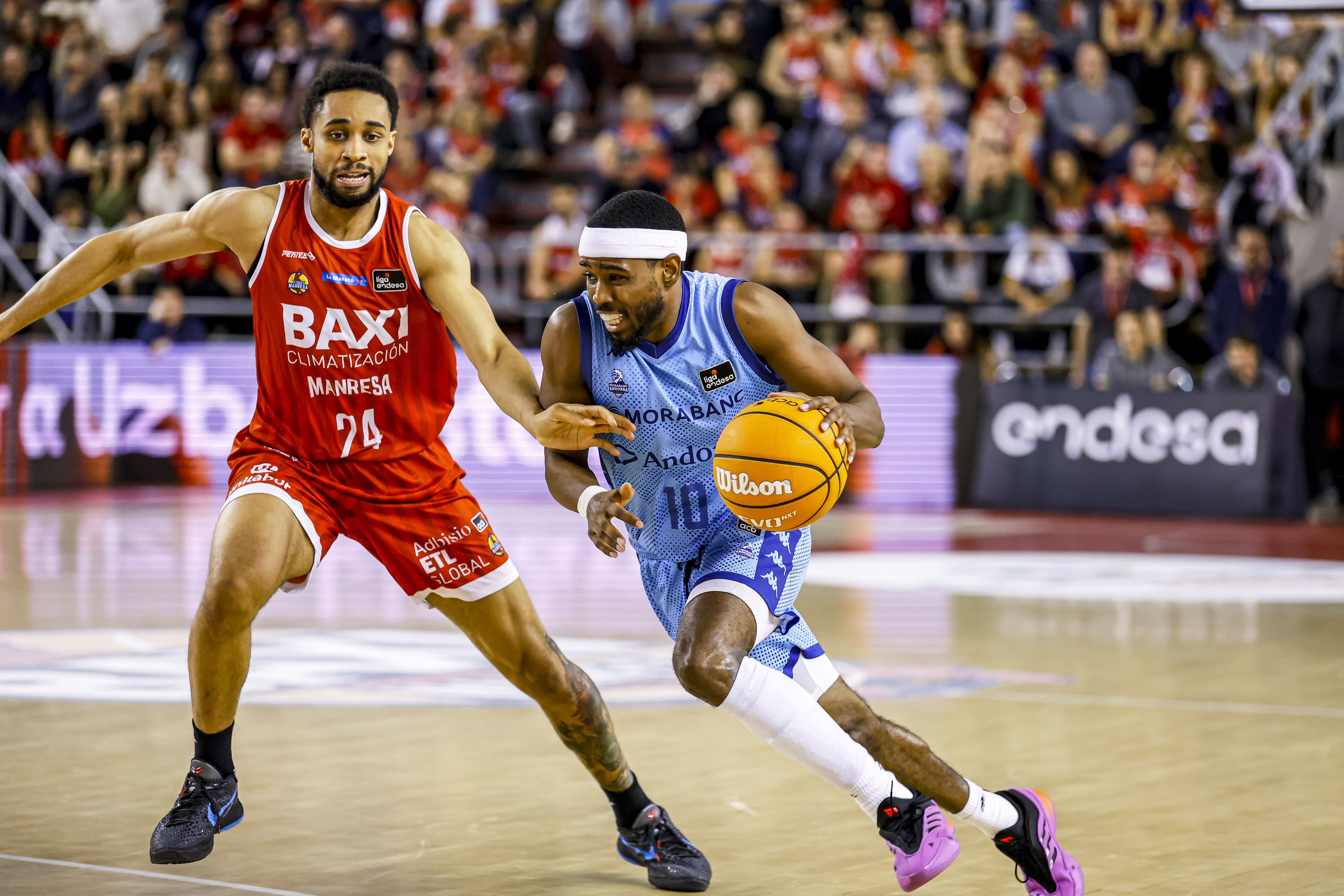 Jerrick Harding, davant la seva antiga afició, al Nou Congost.