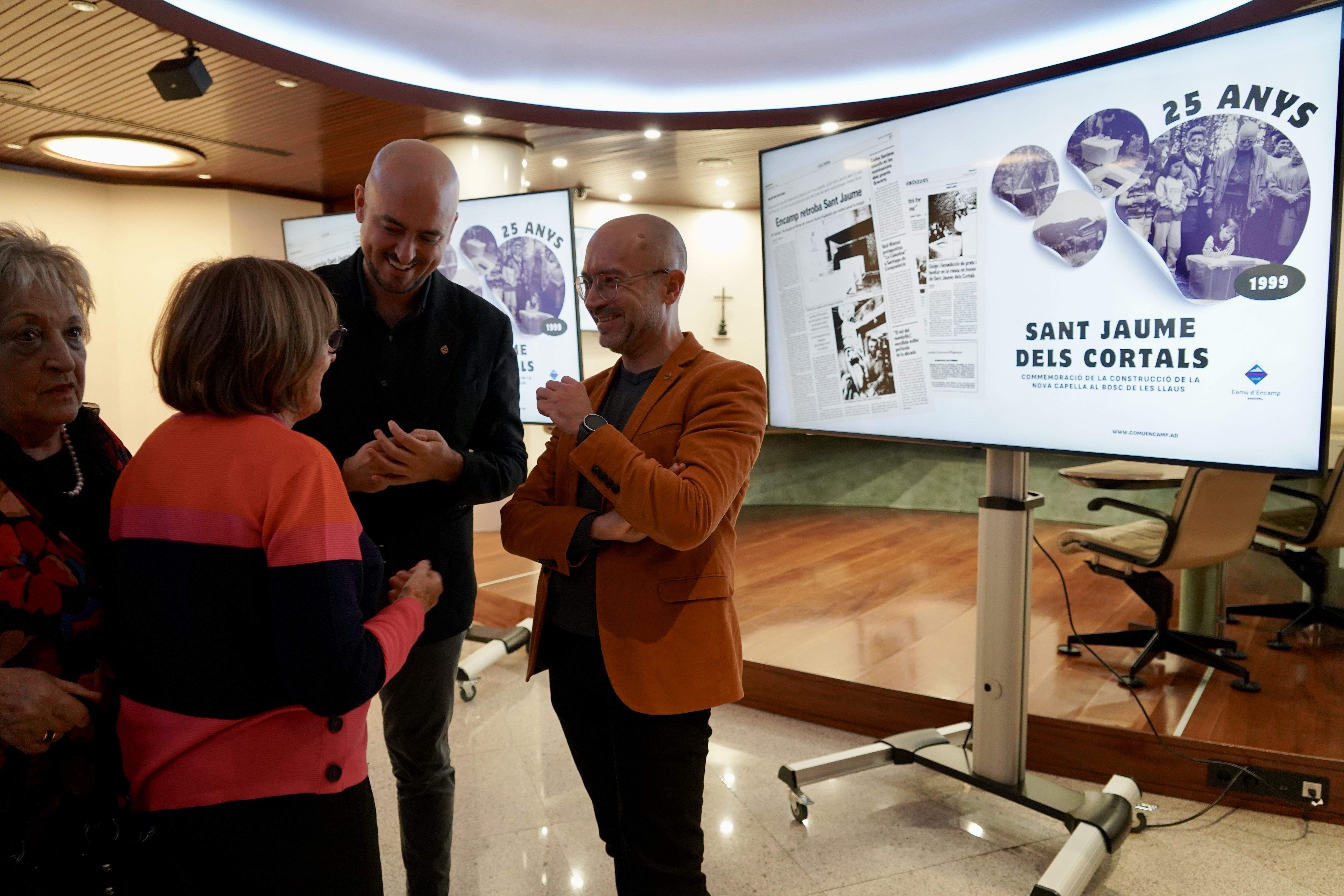  Presentació dels actes de commemoració dels 25 anys de la construcció de la capella de Sant Jaume dels Cortals.