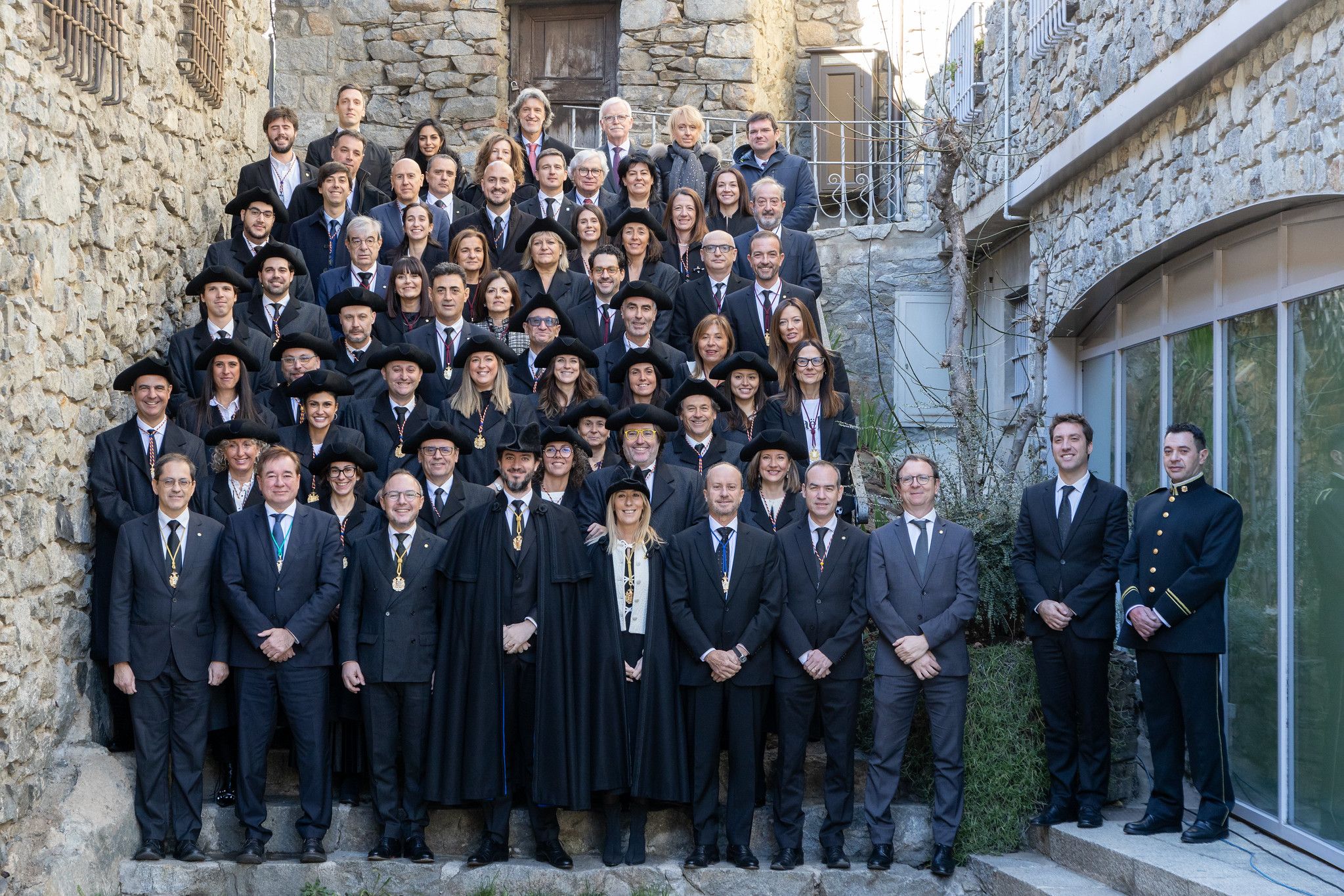 Sessió tradicional de Sant Tomàs. Fotografia a les escales. 