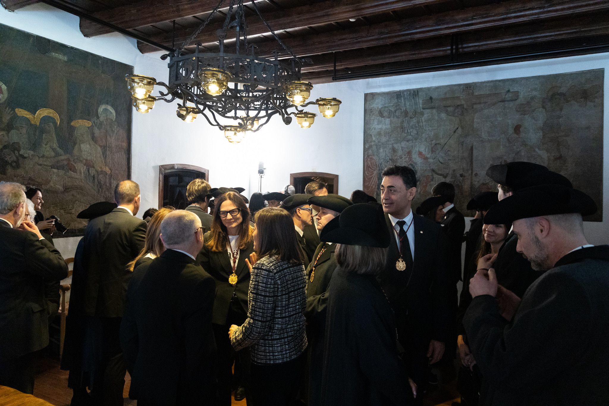 Minuts abans del discurs del síndic, a Casa de la Vall. Minuts abans del discurs del síndic, a Casa de la Vall.