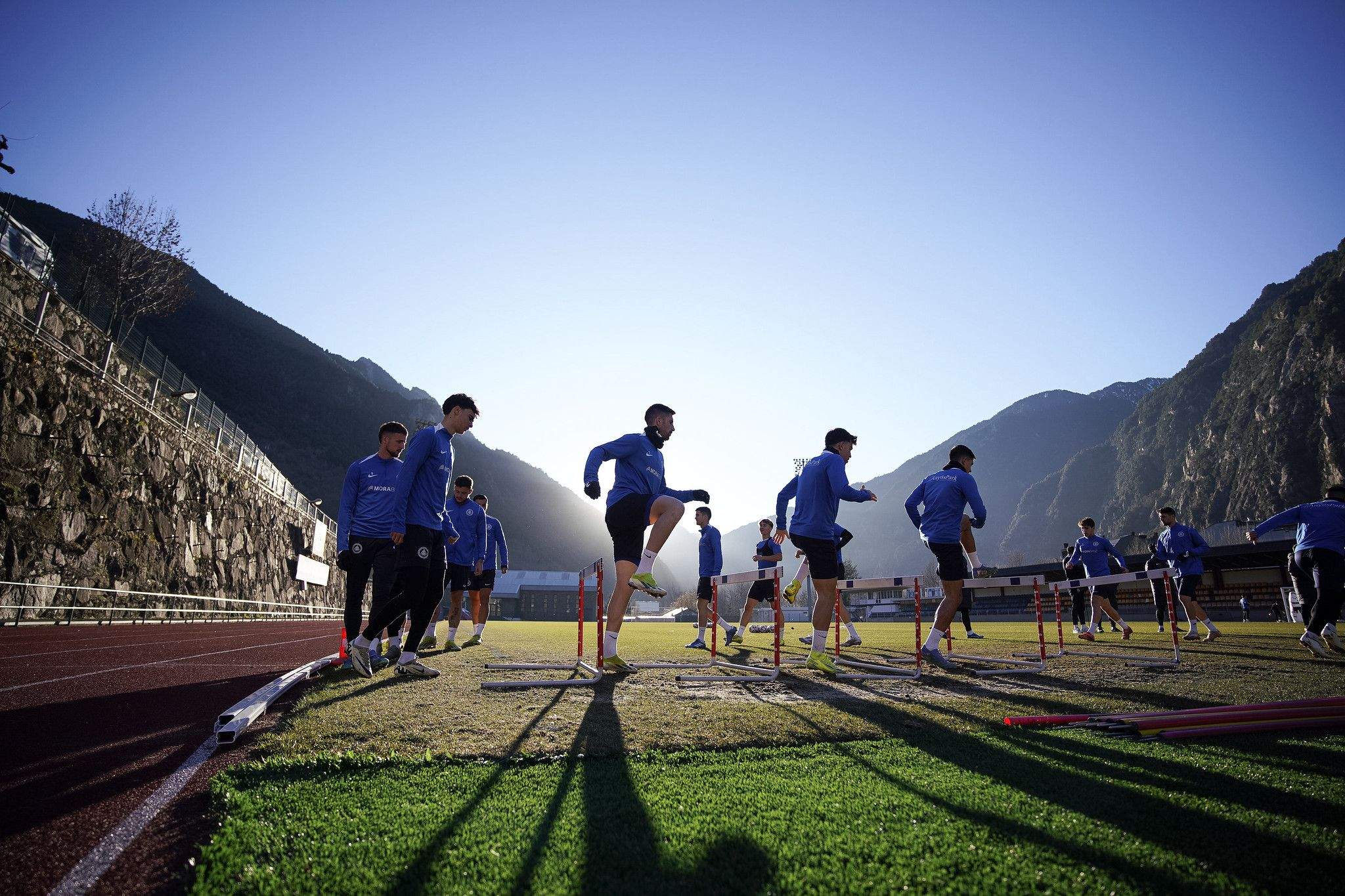 L'FC Andorra ha tornat als entrenaments aquesta setmana després de l'aturada de Nadal. 