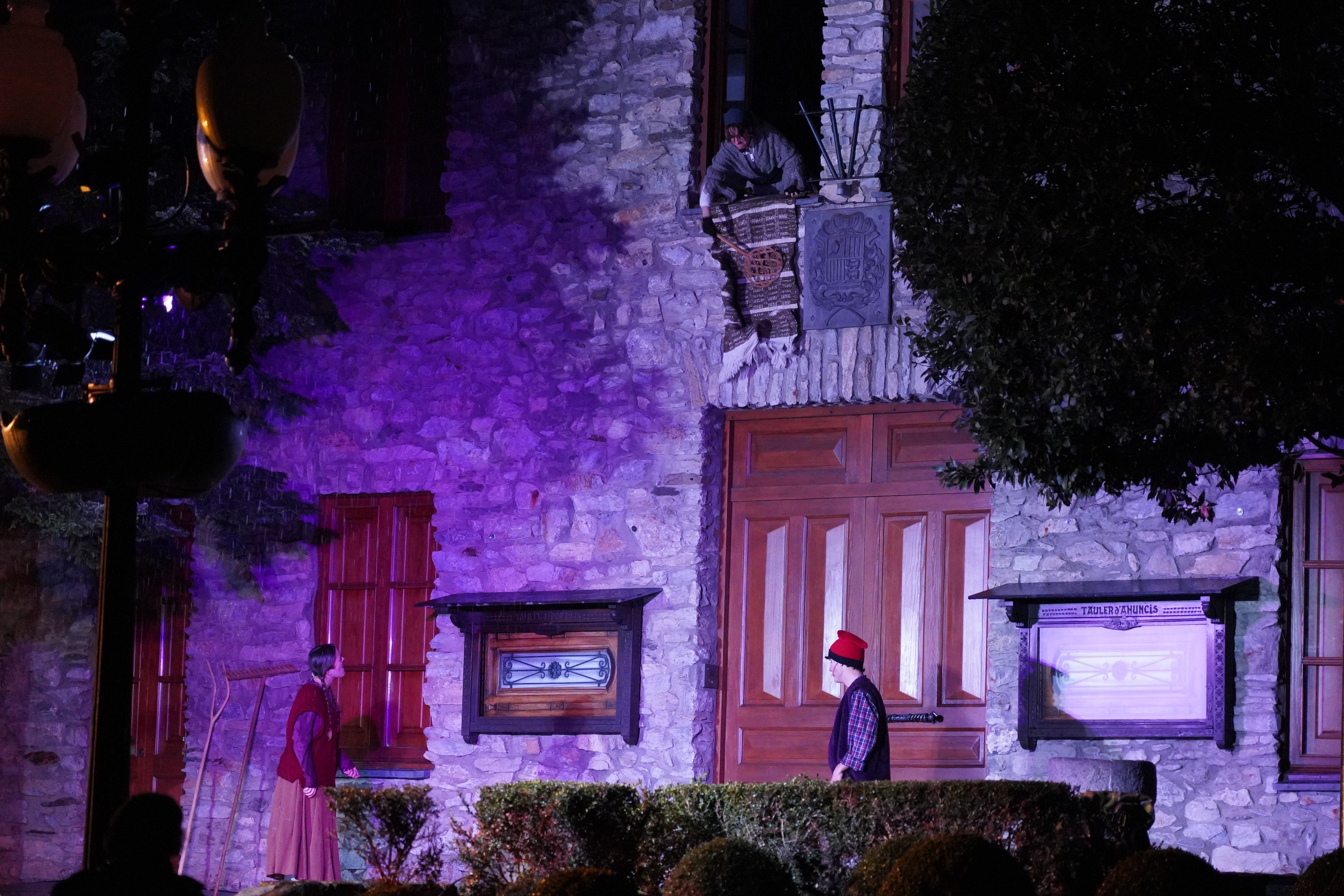 Un instant de la representació de 'Els Pastorets'.