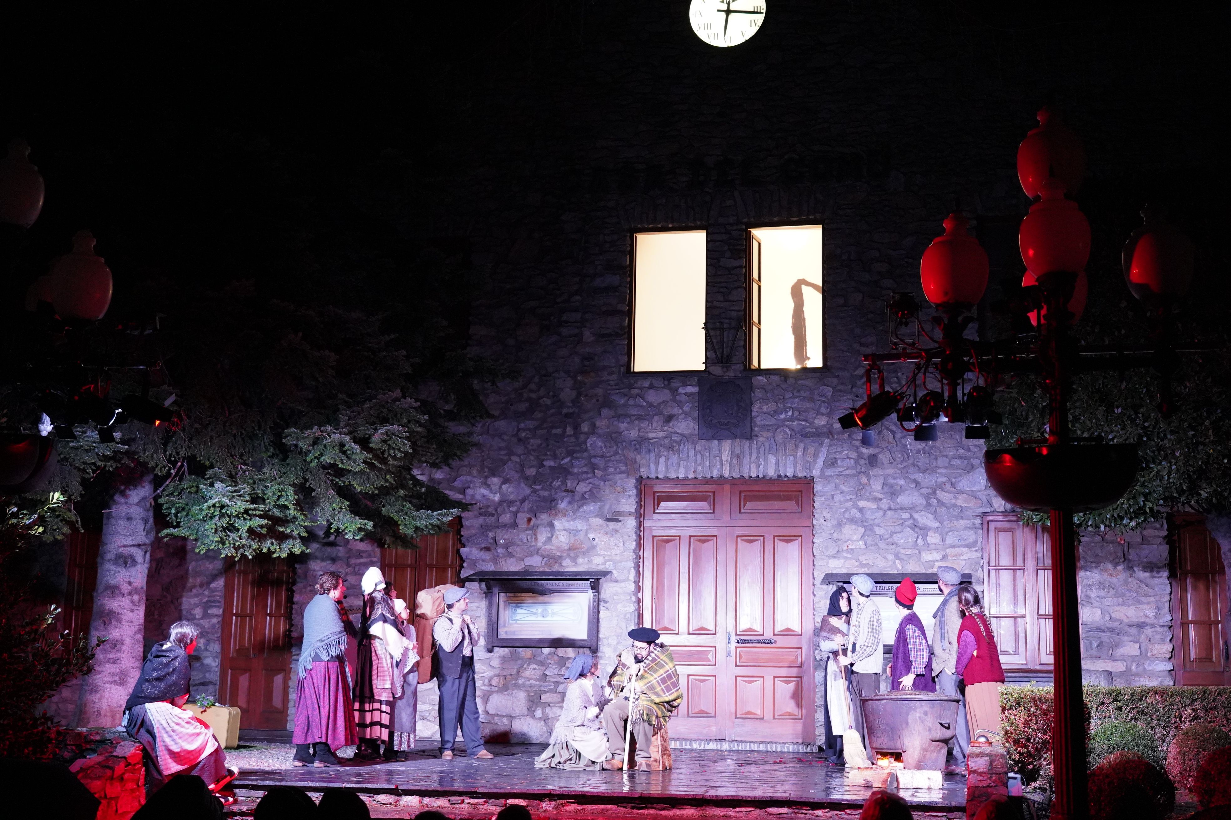 Un instant de la representació de 'Els Pastorets'.