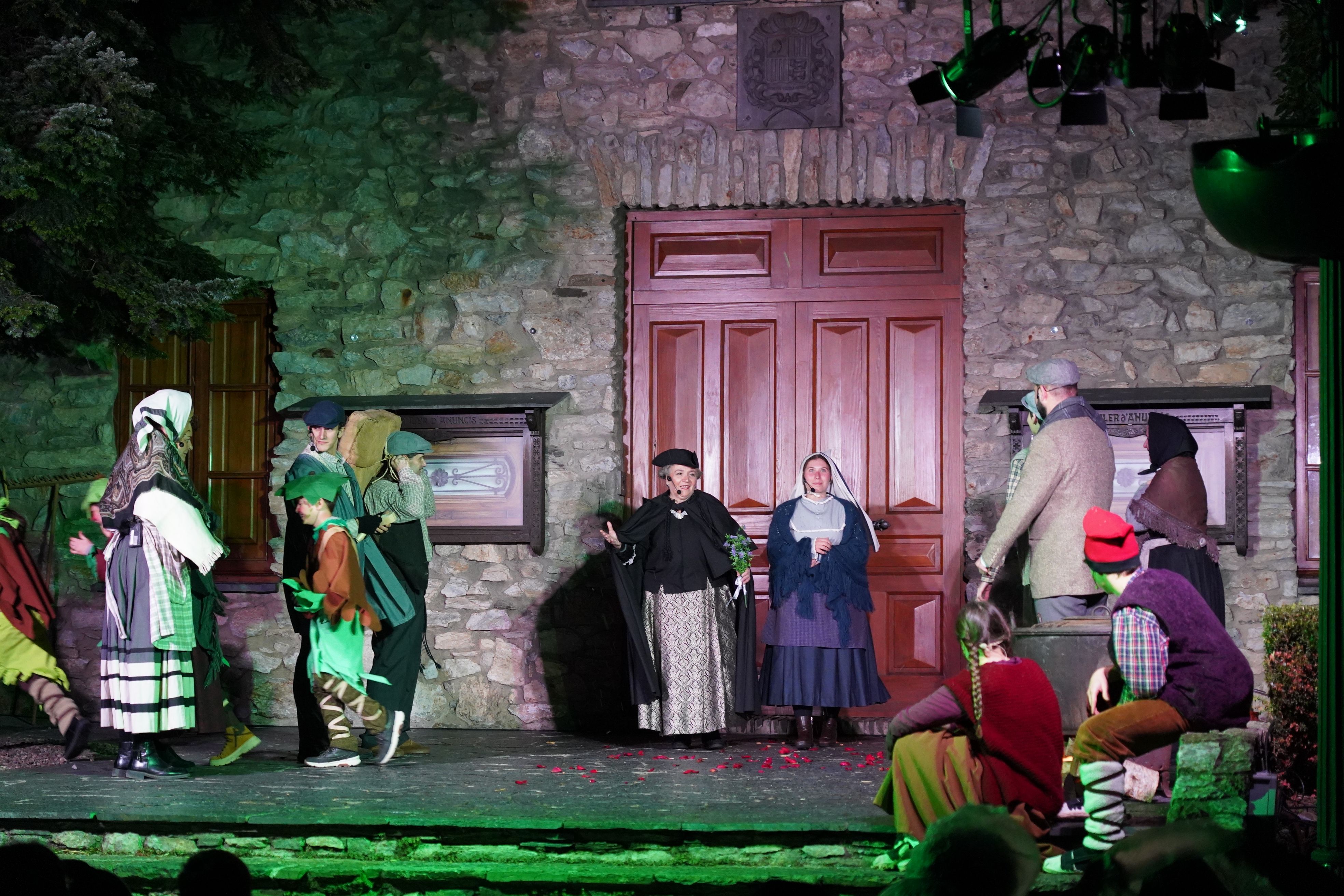 Un instant de la representació de 'Els Pastorets'.