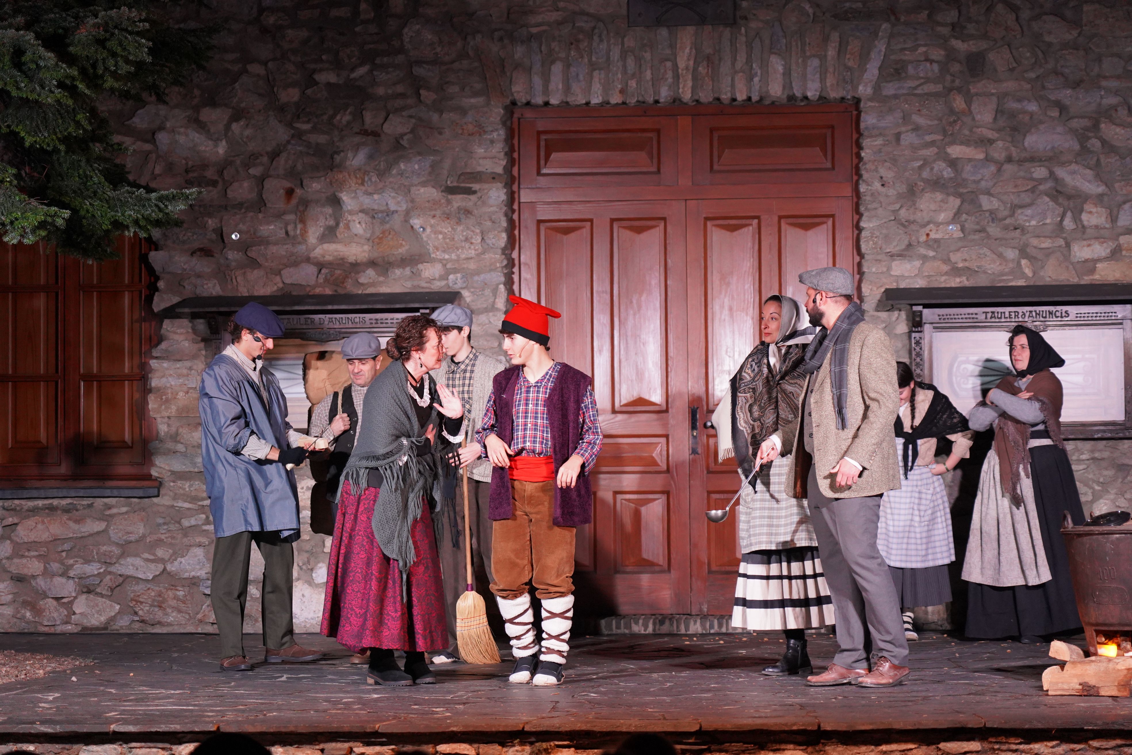Un instant de la representació de 'Els Pastorets'.