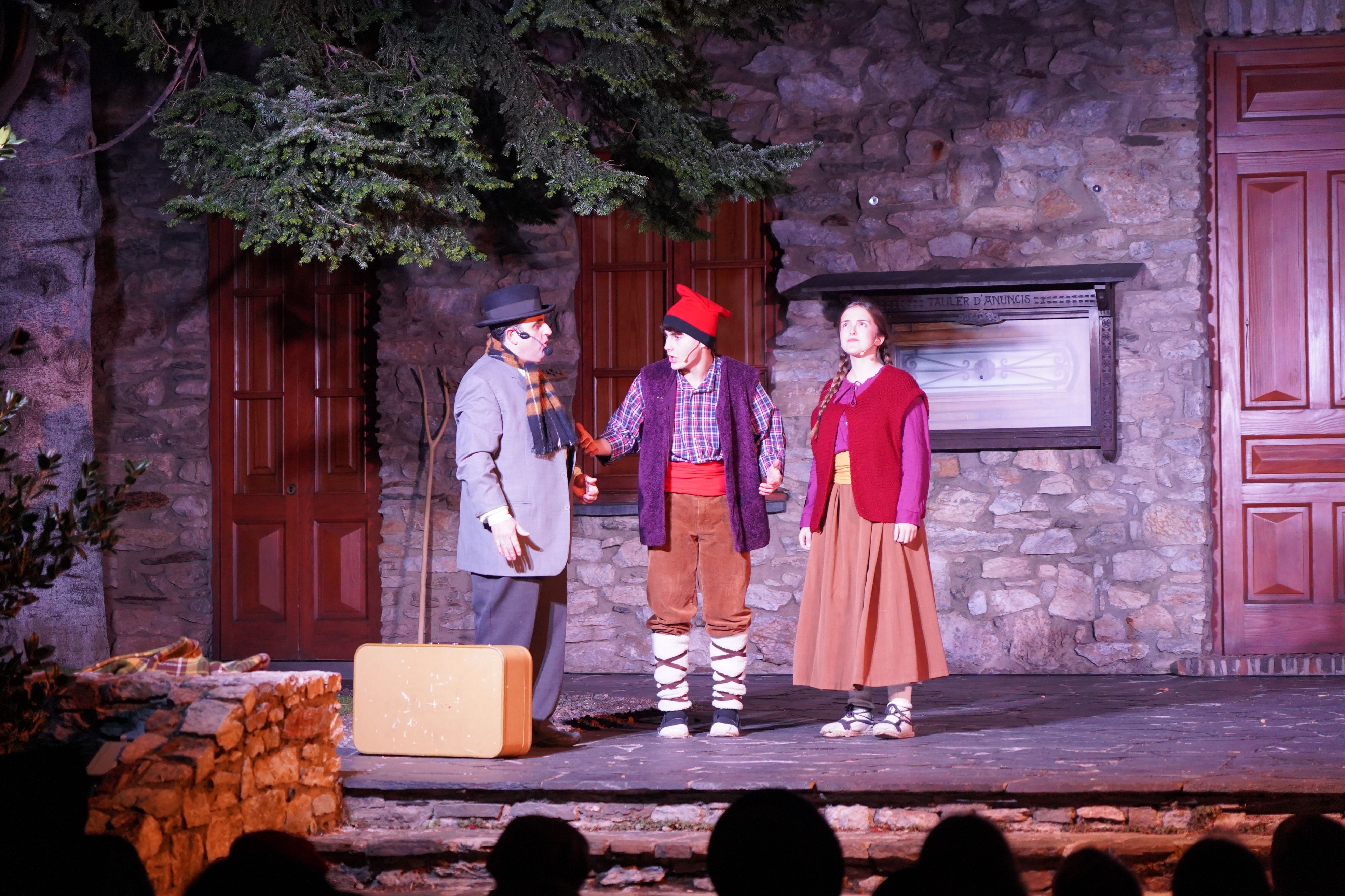 Un instant de la representació de 'Els Pastorets'.