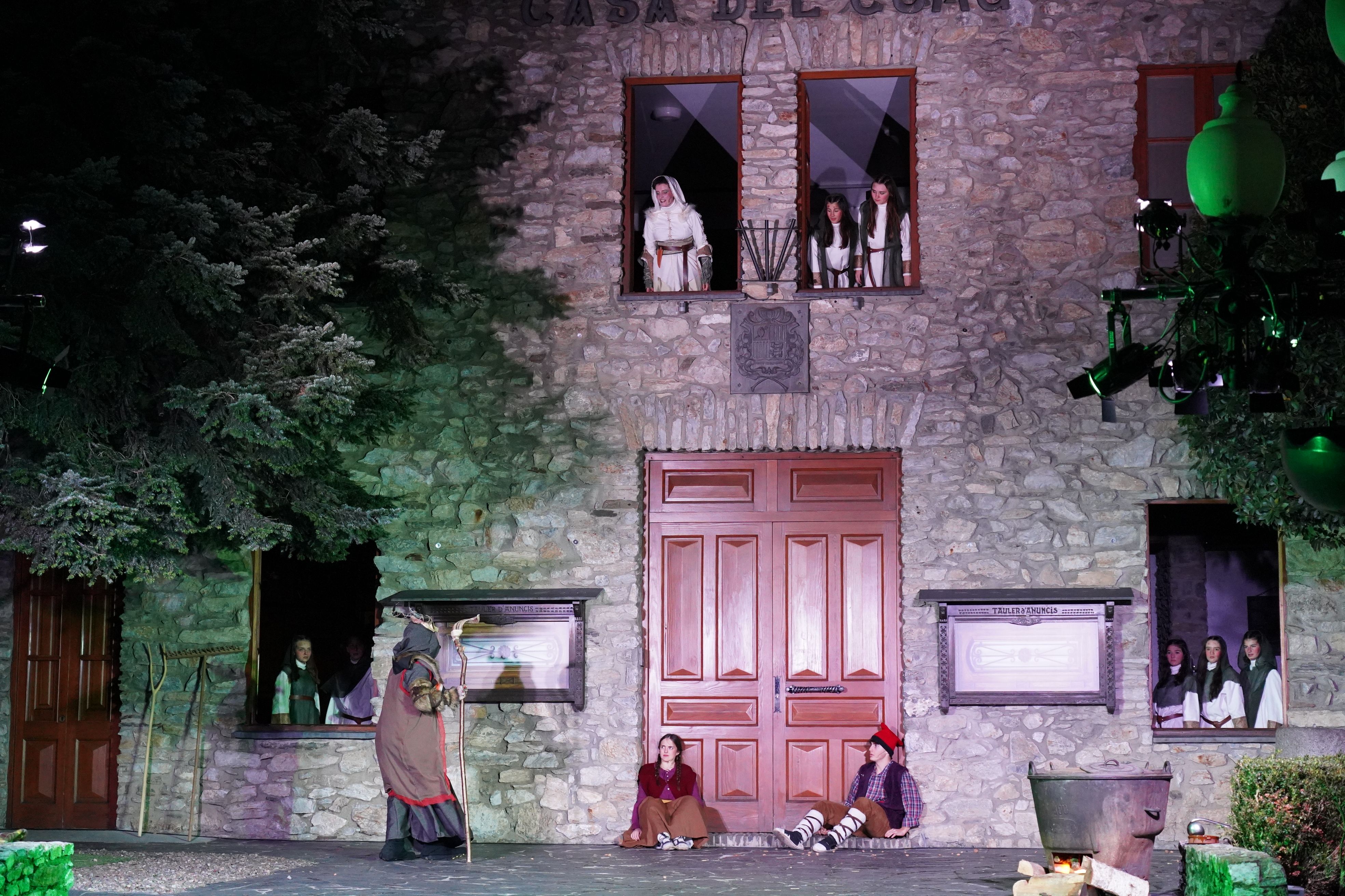 Un instant de la representació de 'Els Pastorets'.