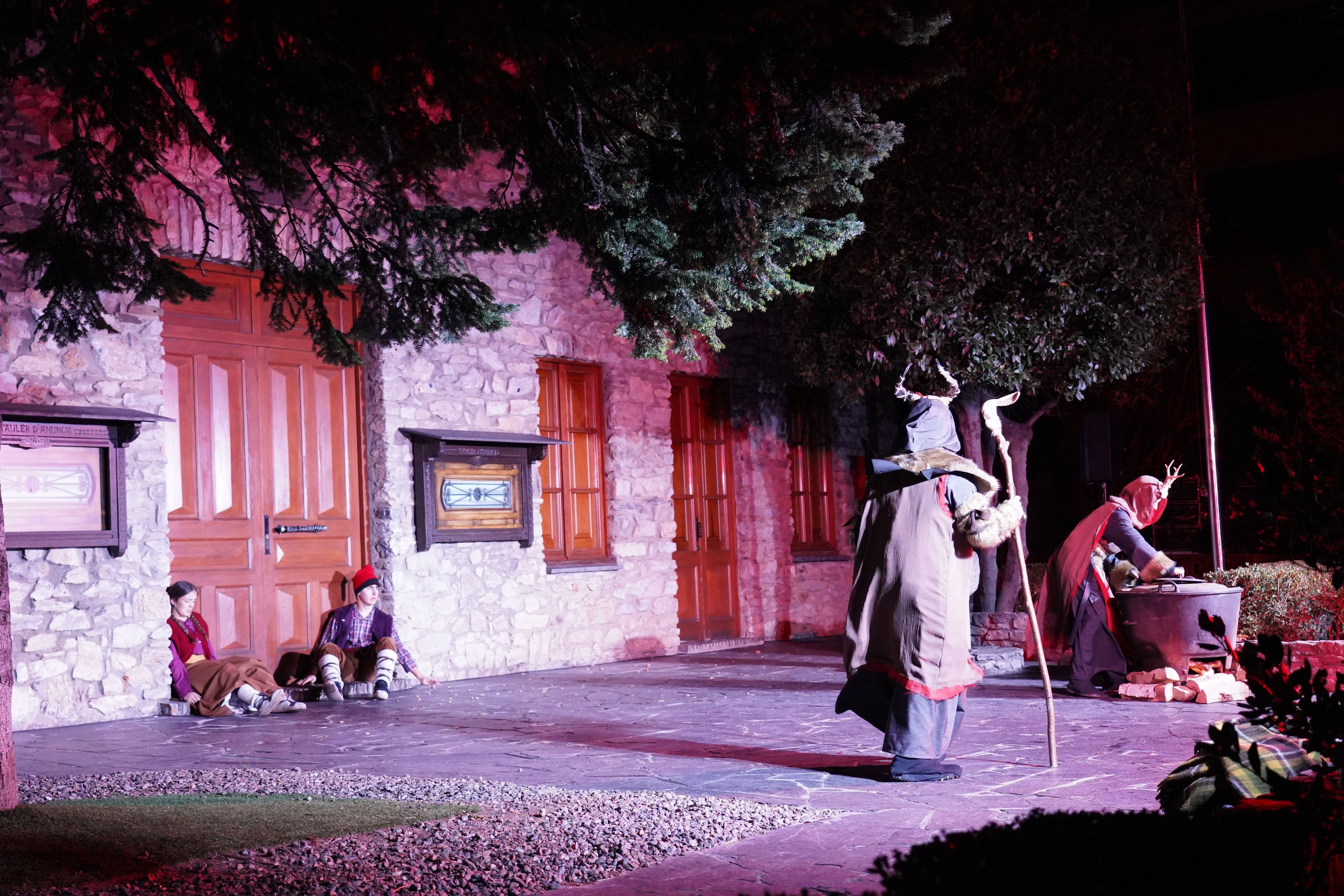 Un instant de la representació de 'Els Pastorets'.