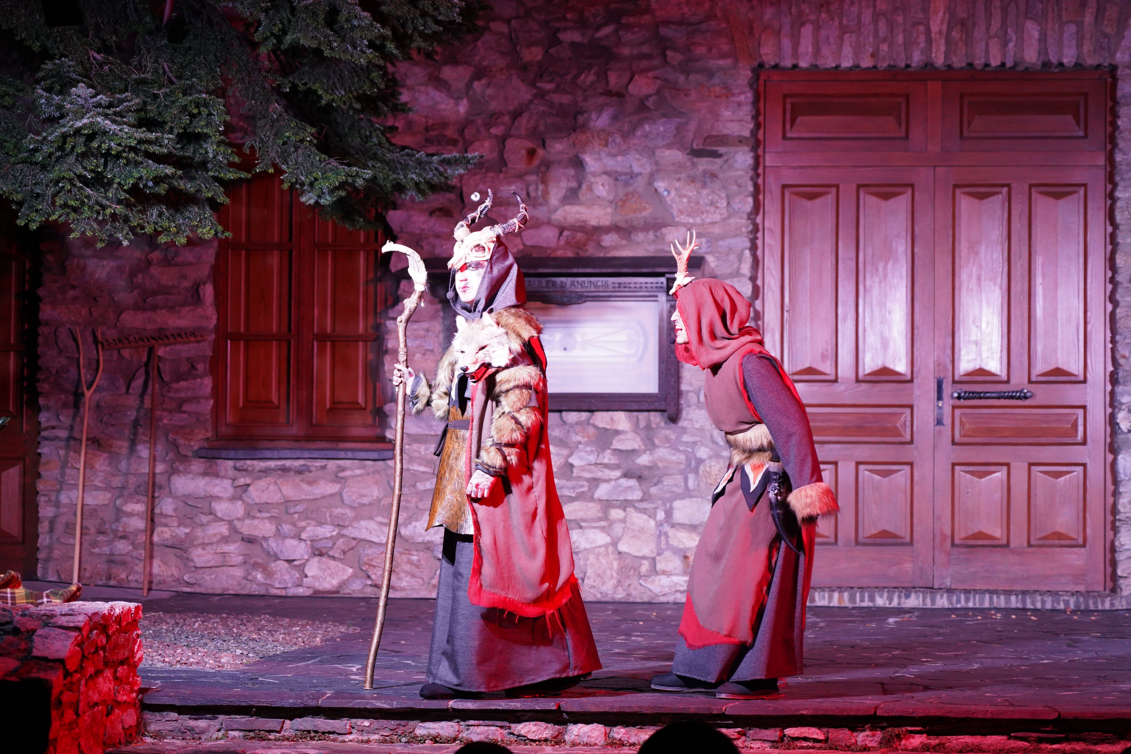 Un instant de la representació de 'Els Pastorets'.