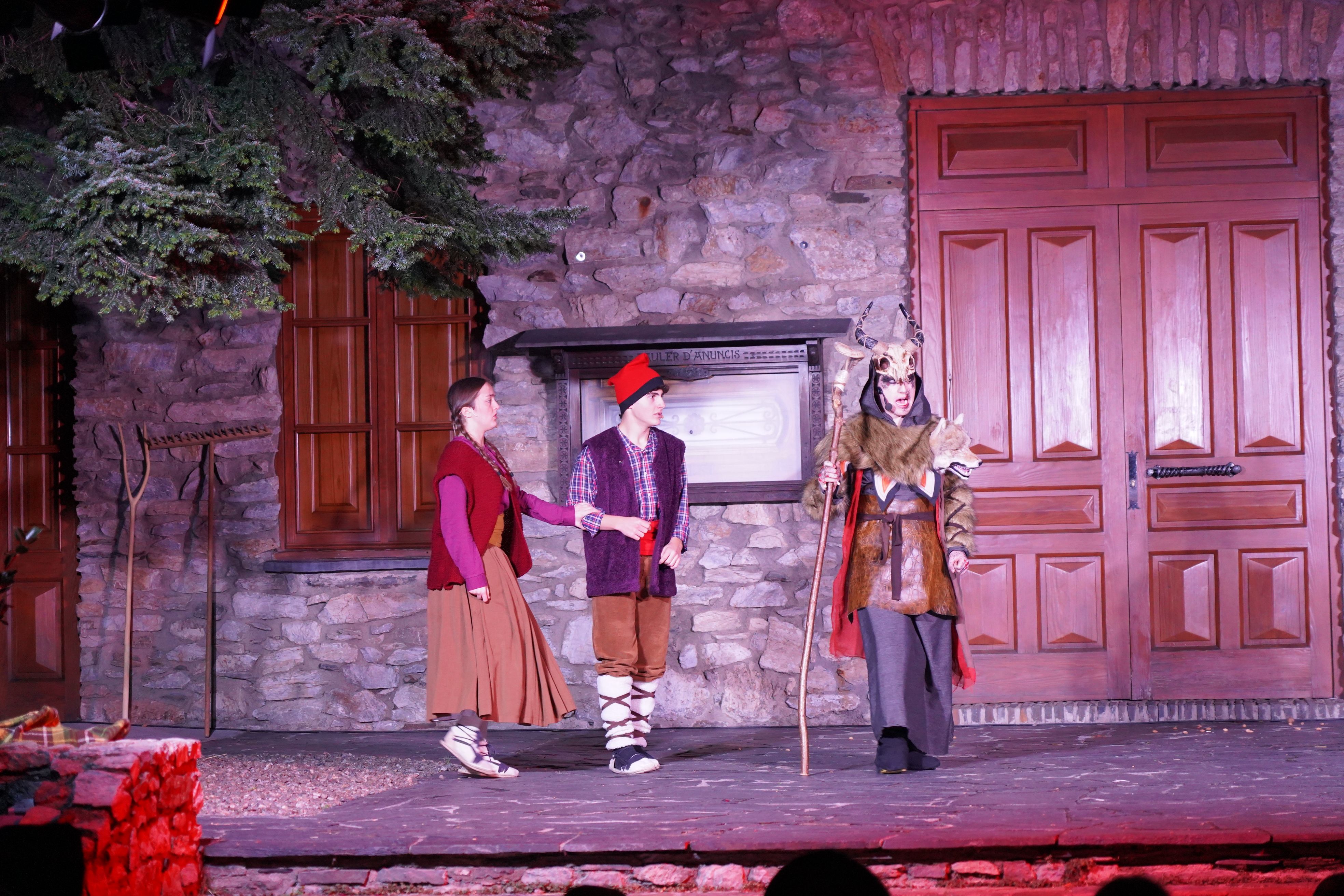 Un instant de la representació de 'Els Pastorets'.