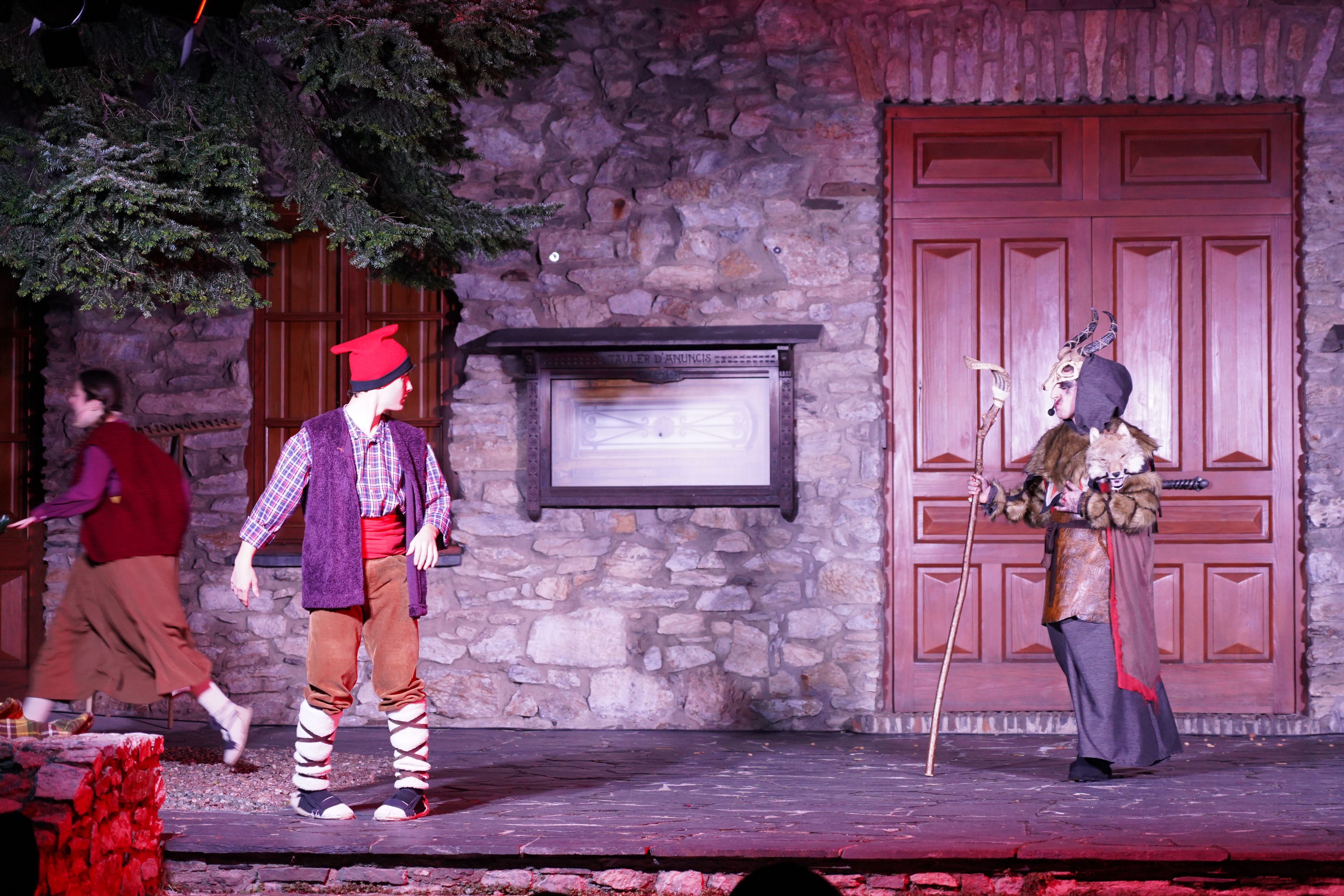 Un instant de la representació de 'Els Pastorets'.
