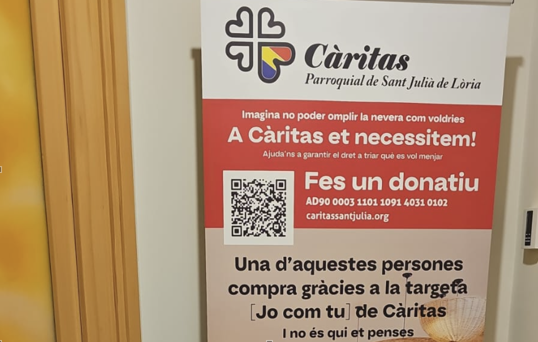 Campanya de Càritas Andorrana.