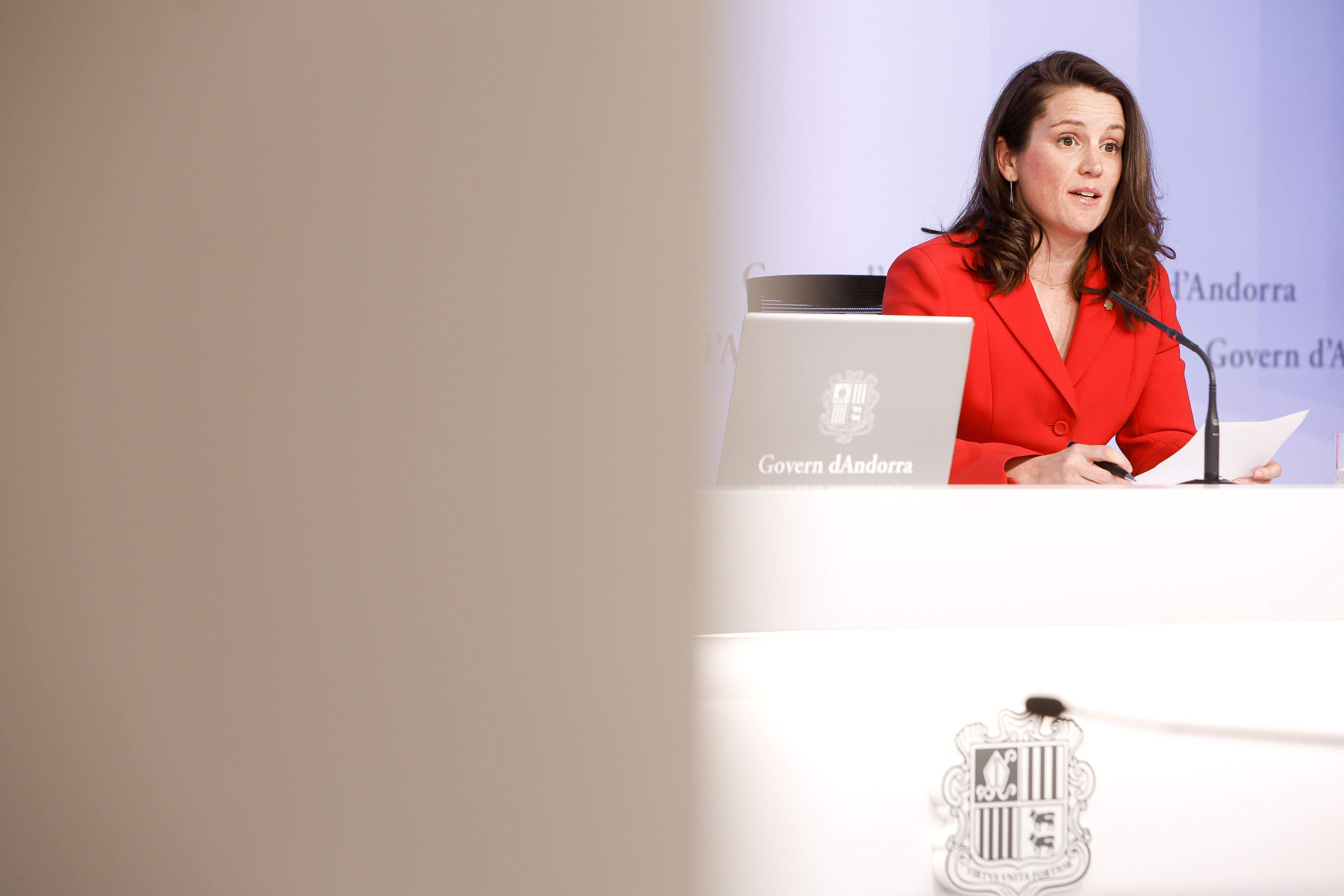 Nöelia Souque durant una compareixença pública.