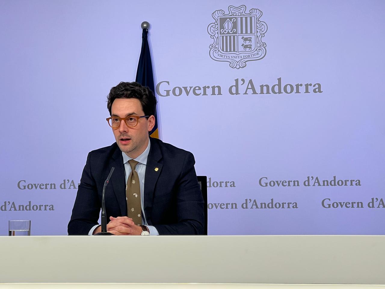 Guillem Casal, durant la roda de premsa.