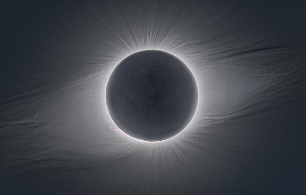 La corona solar interior vista durant l'eclipsi total del 2 de juliol del 2019 a La Silla (Chile) - Crèdit: P. Horálek/ESO La corona solar interior vista durant l'eclipsi total del 2 de juliol del 2019 a La Silla (Chile) - Crèdit: P. Horálek/ESO