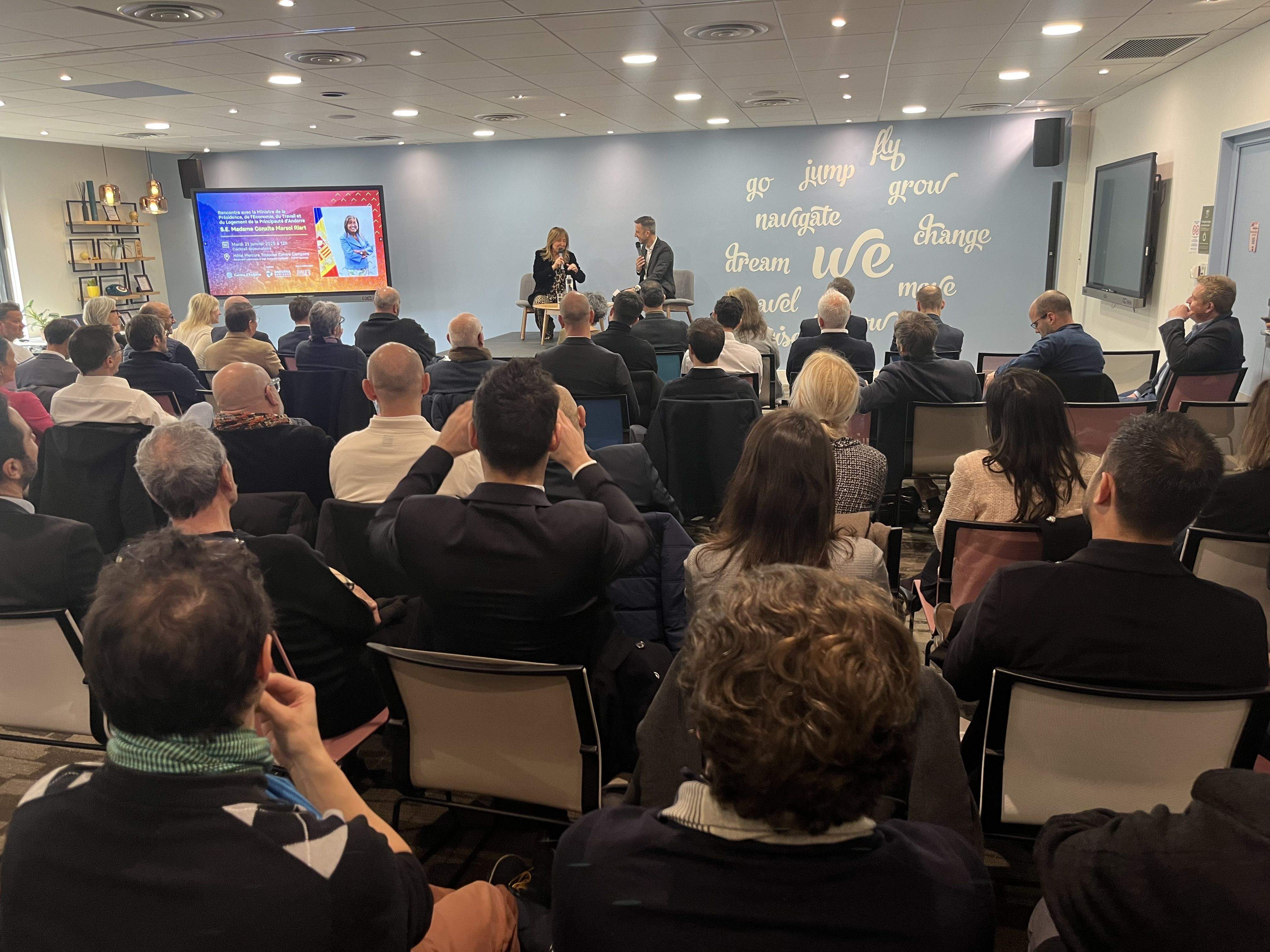 Marsol en un dels actes on ha participat a Tolosa.