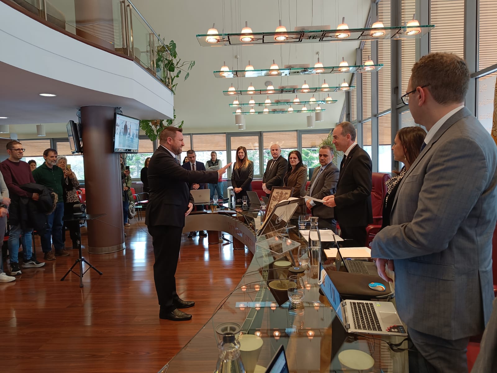 Robert Lizarte, en la promesa del càrrec.