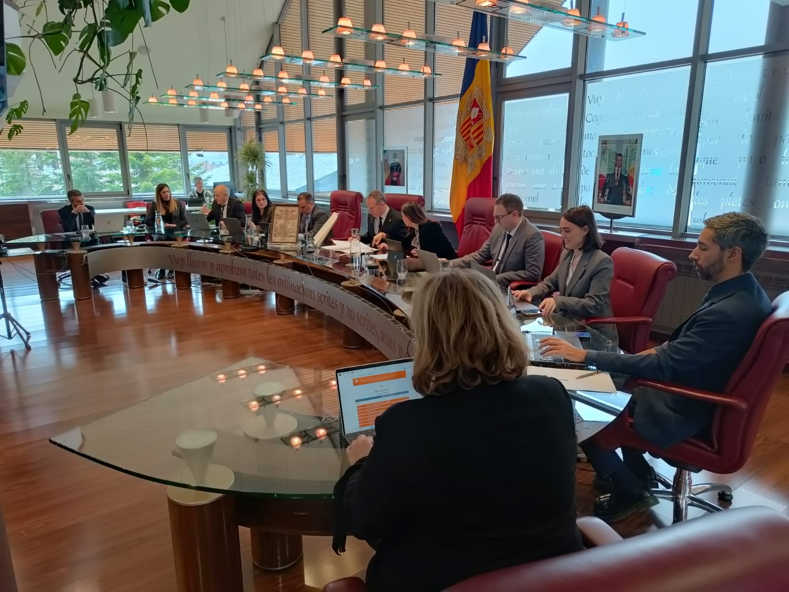 Un moment de la sessió de comú celebrada a Canillo.