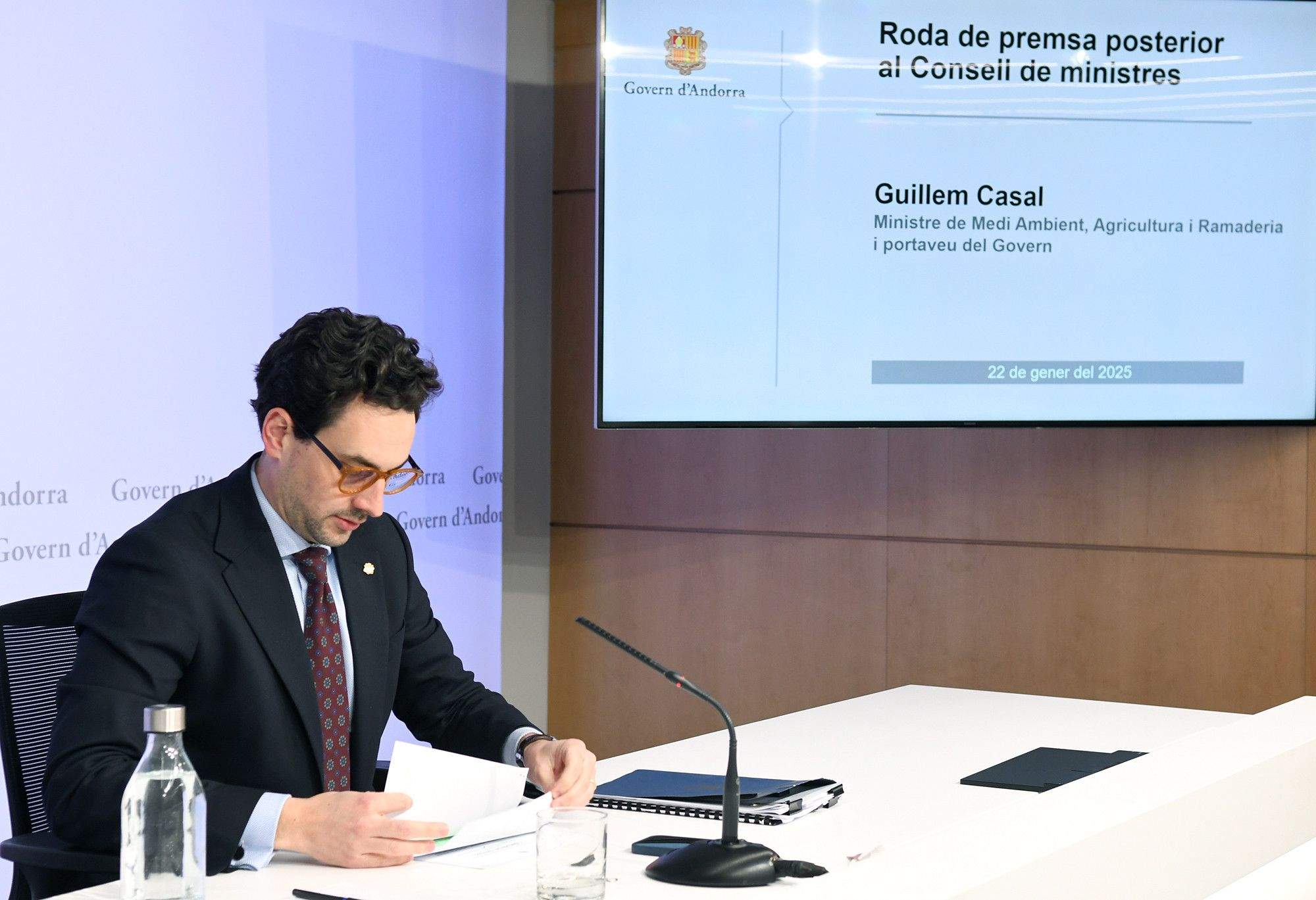 El ministre portaveu, Guillem Casal. El ministre portaveu, Guillem Casal.
