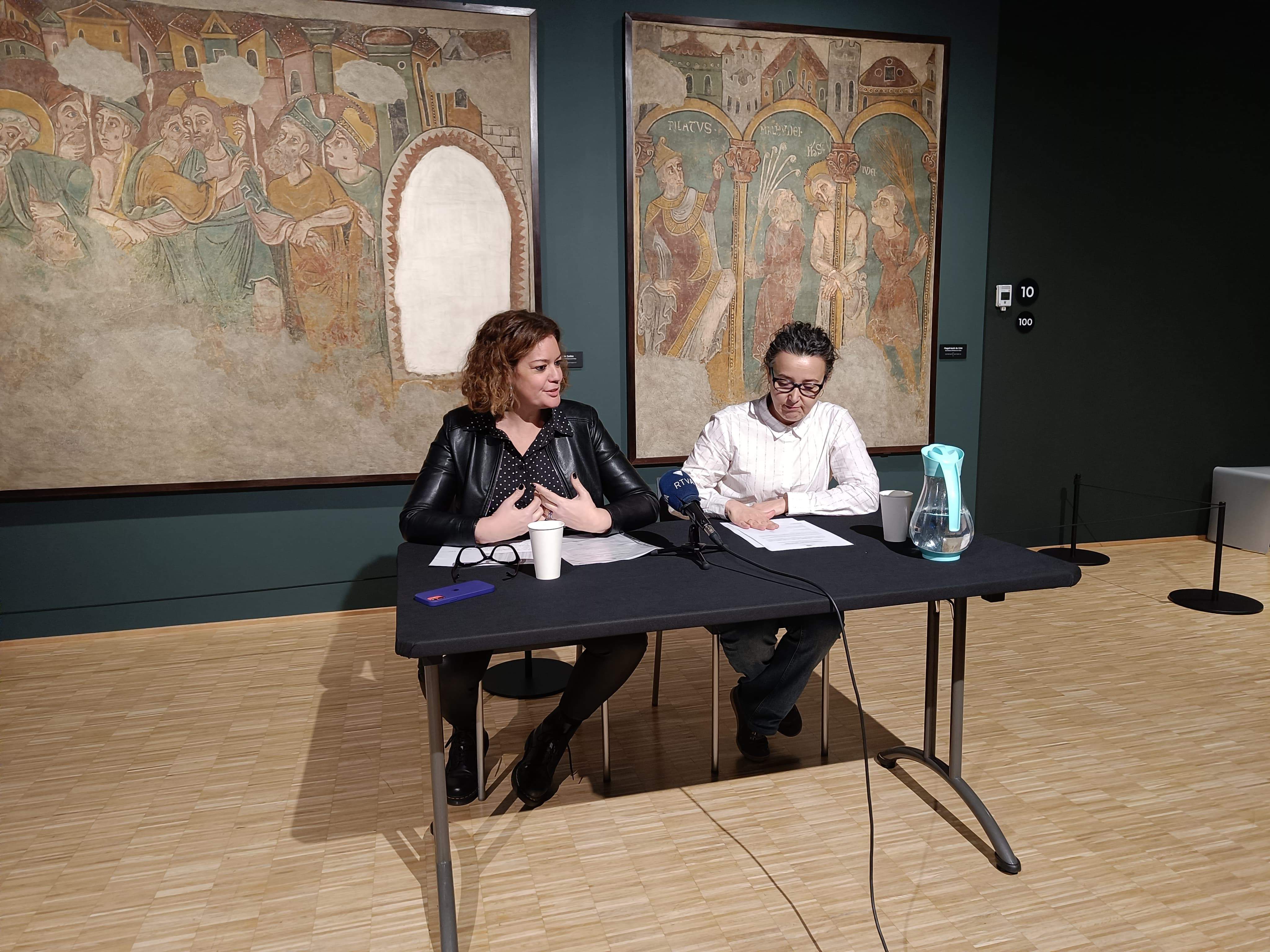 Rut Casabella i Aurora Baena durant la roda de premsa d'aquest dijous.