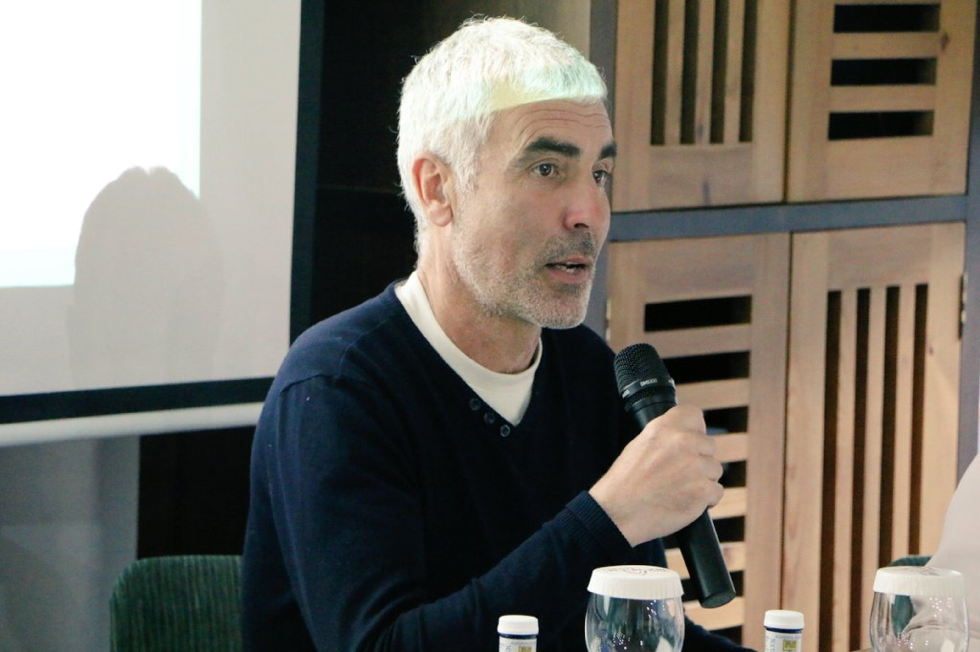 Marc Magallon en un acte d'Acció.