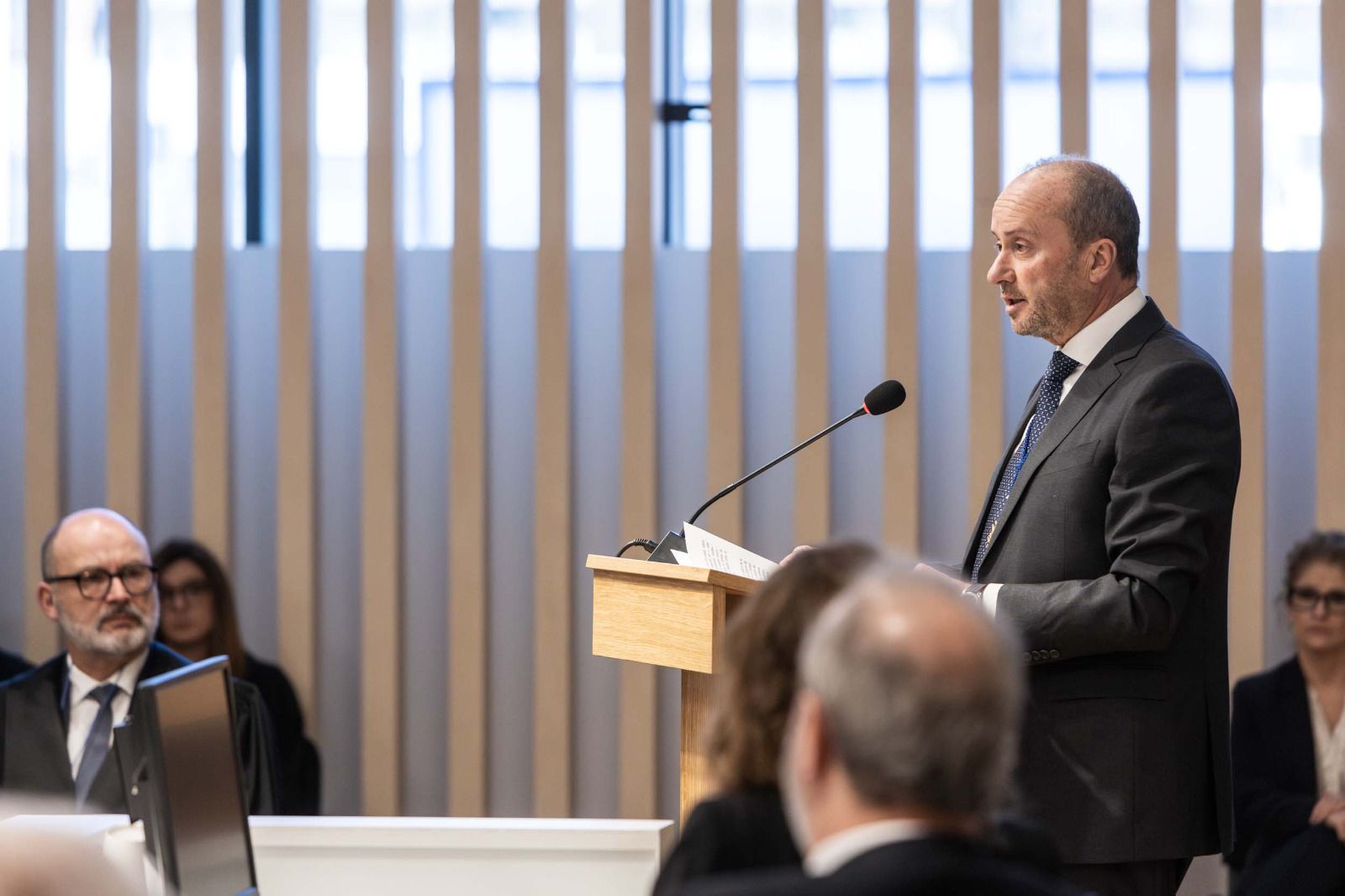 El president del CSJ, Josep Maria Rossell, durant el seu discurs.