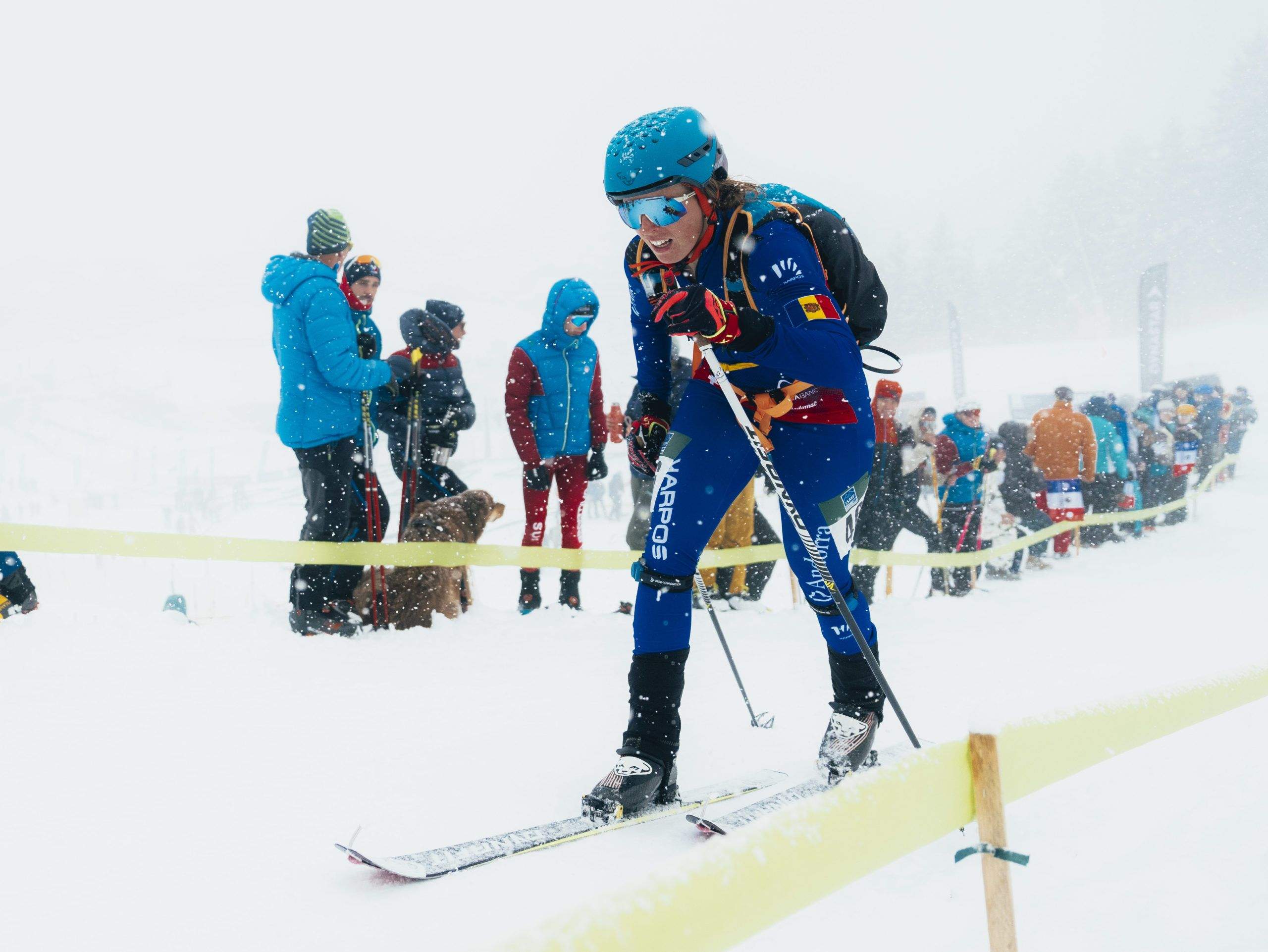 Lea Ancion, en un moment de la pujada a l'esprint.
